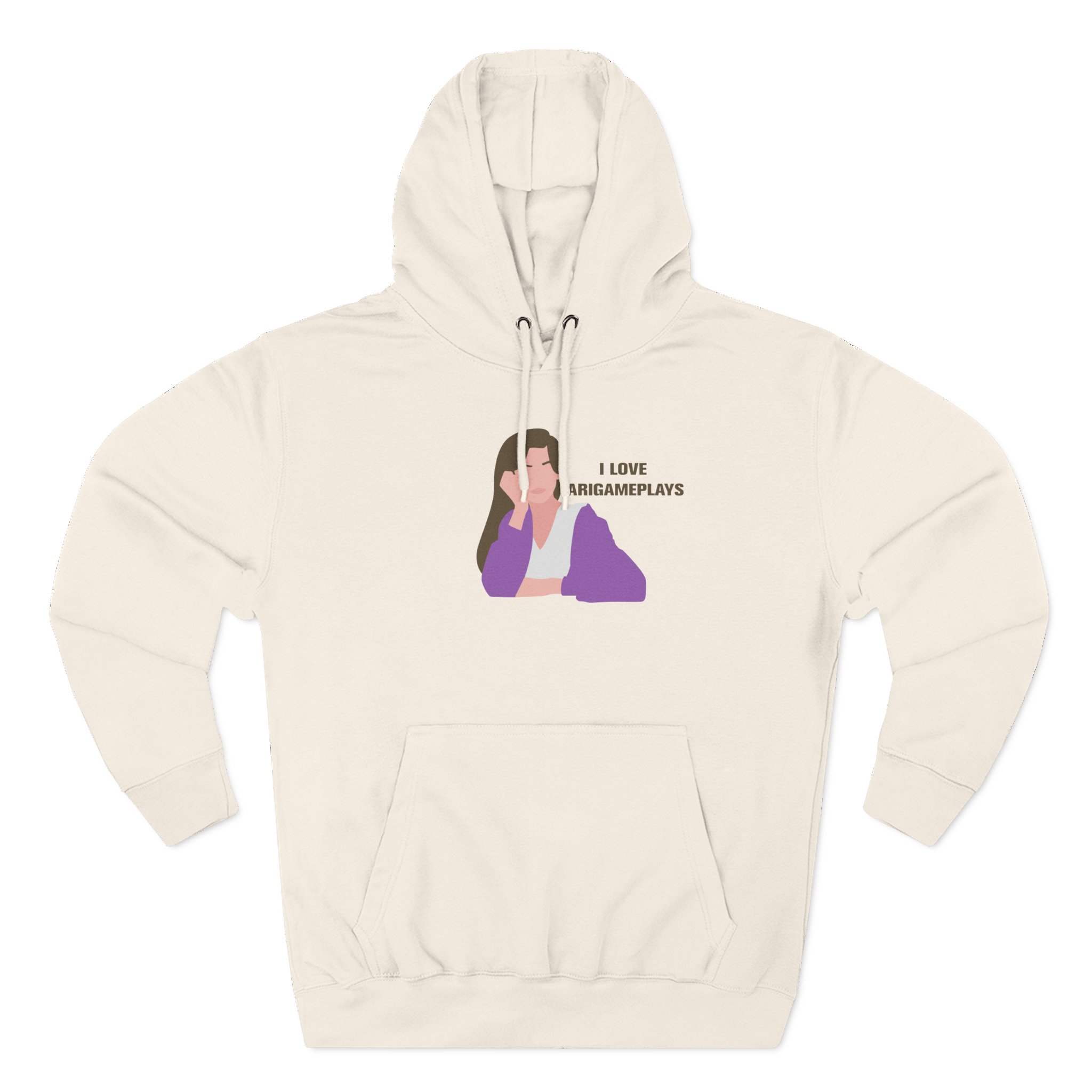 Arigameplays Three-Panel Fleece Hoodie