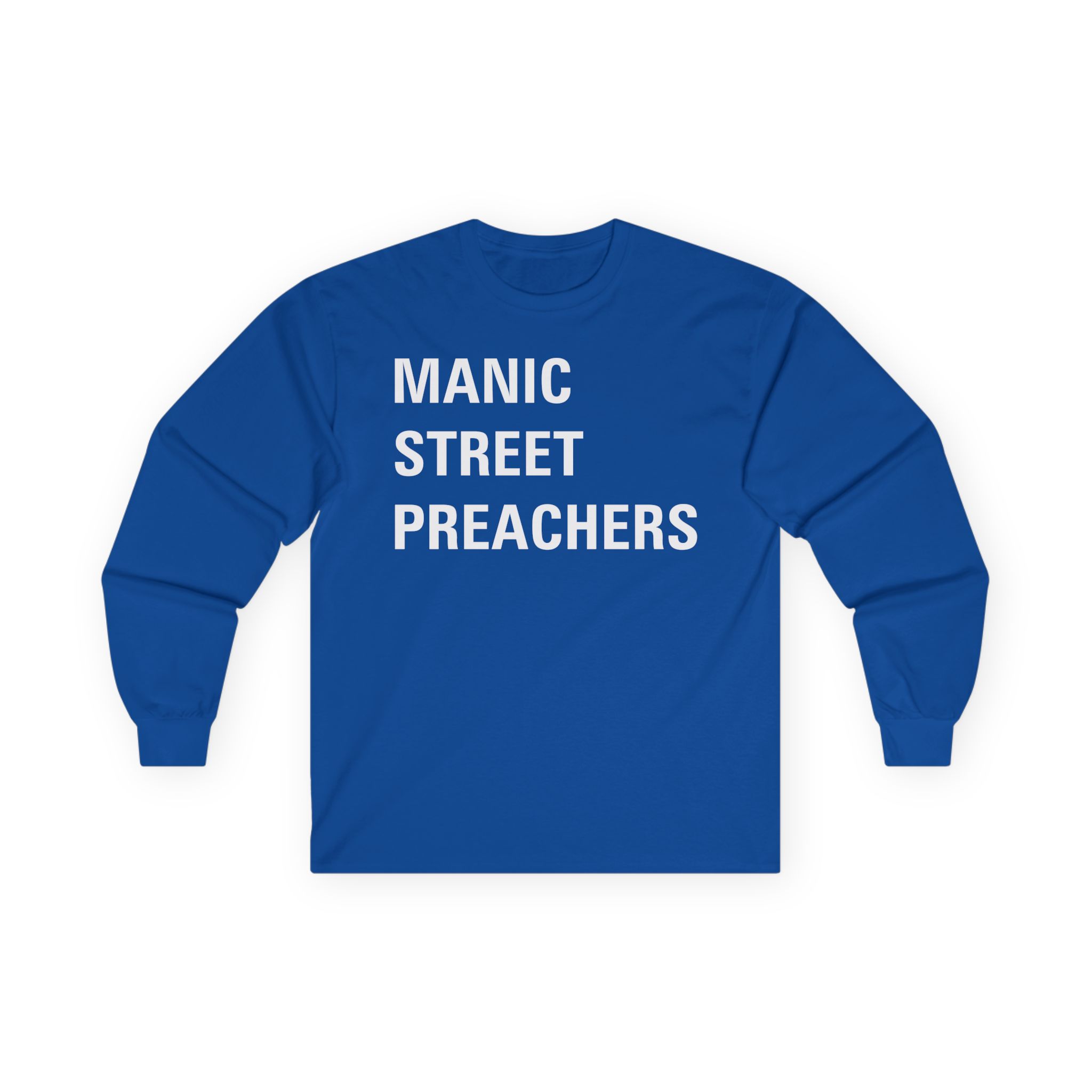 Manic Street Preachers Block Logo Unisex Ultra Cotton Long Sleeve Tee