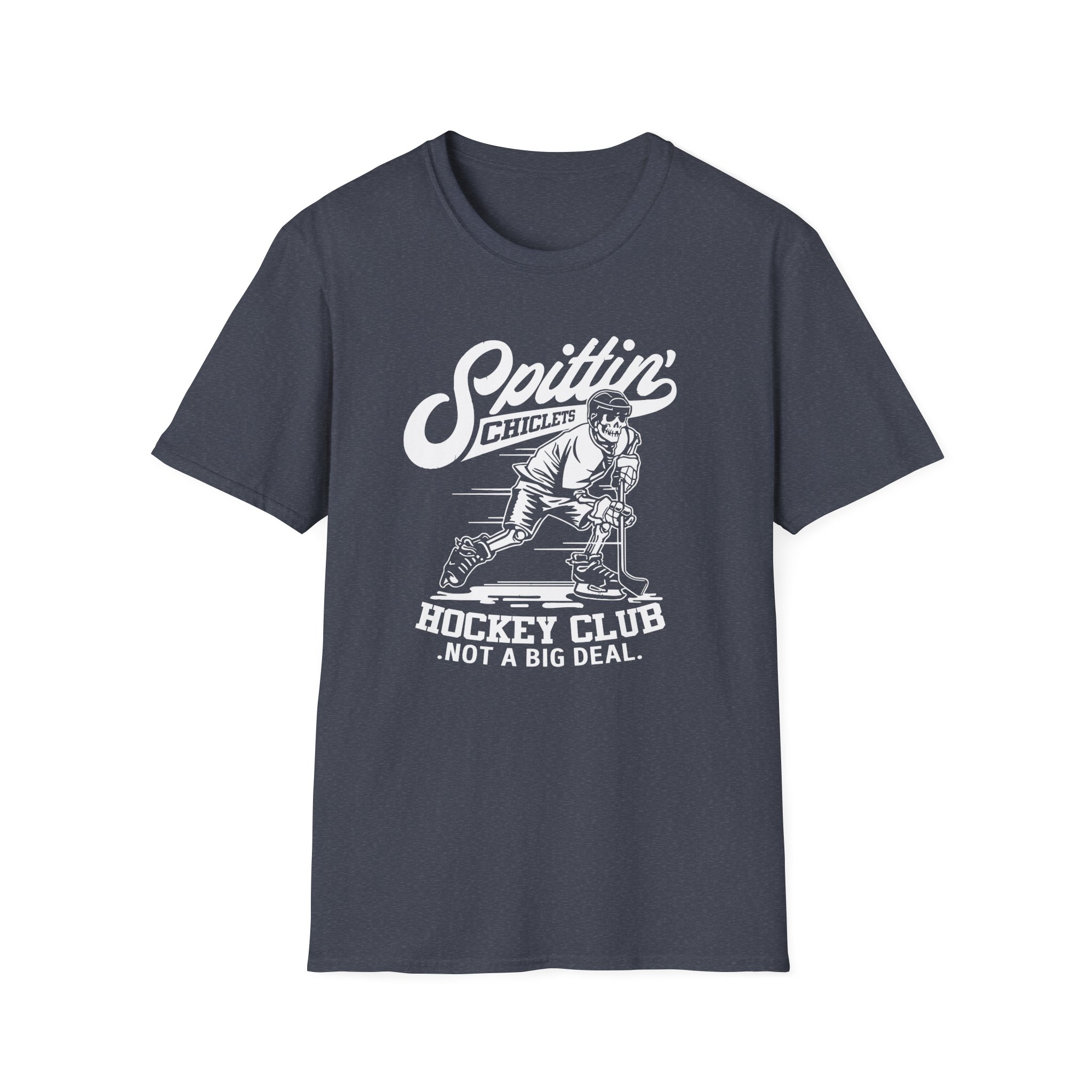 Spittin Chiclets Hockey Club Skul Unisex Softstyle T-Shirt