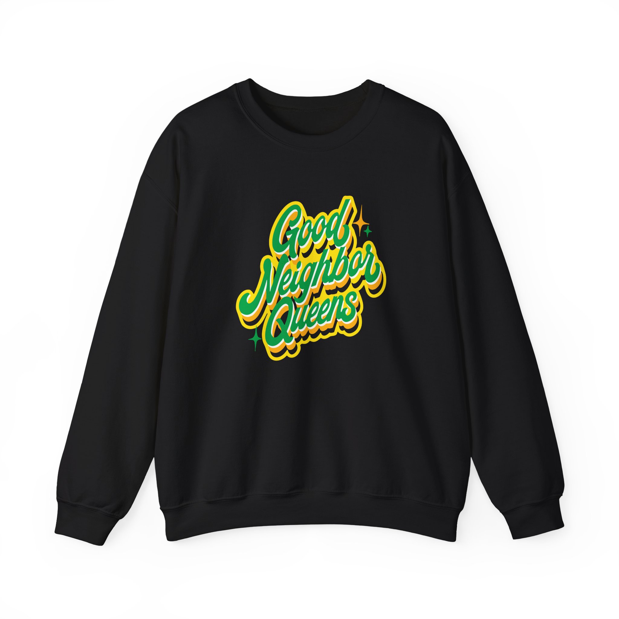 Good Neighbours Queens Unisex Heavy Blendâ„¢ Crewneck Sweatshirt
