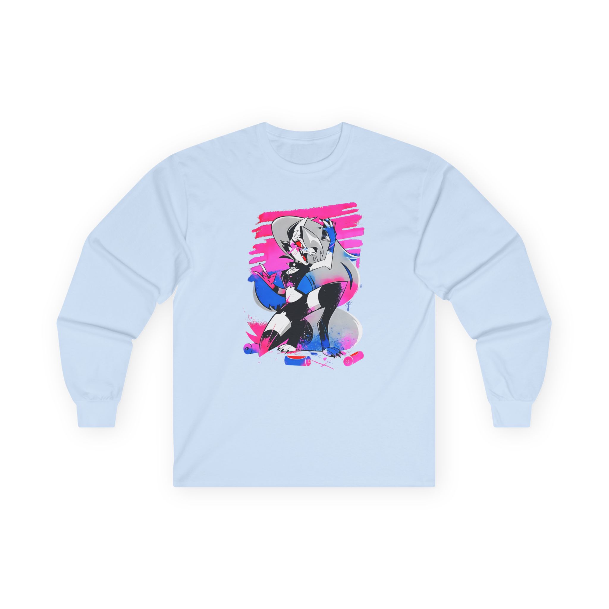 Helluva Boss Loona Micro Ribbed Unisex Ultra Cotton Long Sleeve Tee