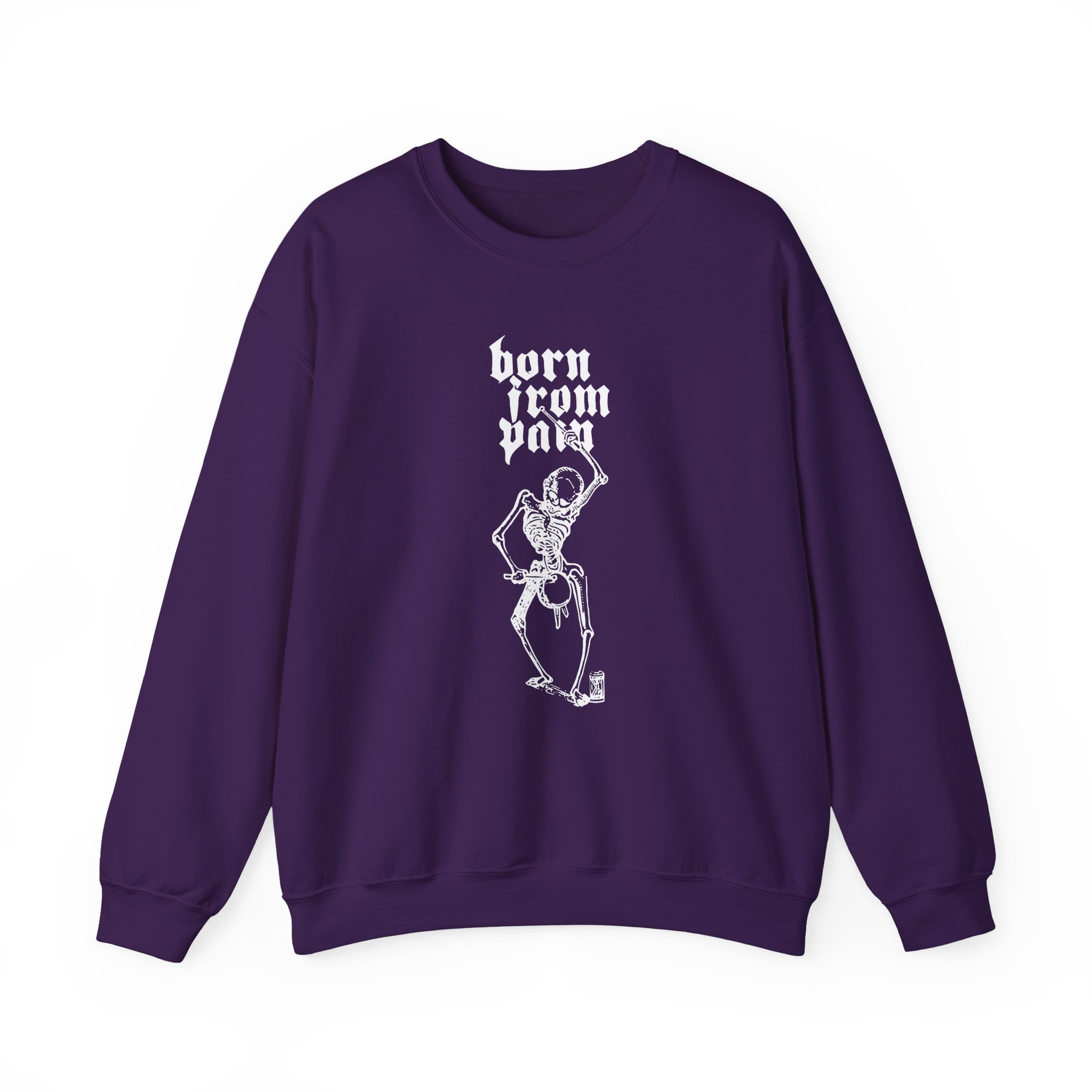 Born From Pain Marching to the Beat of Death Unisex Heavy Blendâ„¢ Crewneck Sweatshirt