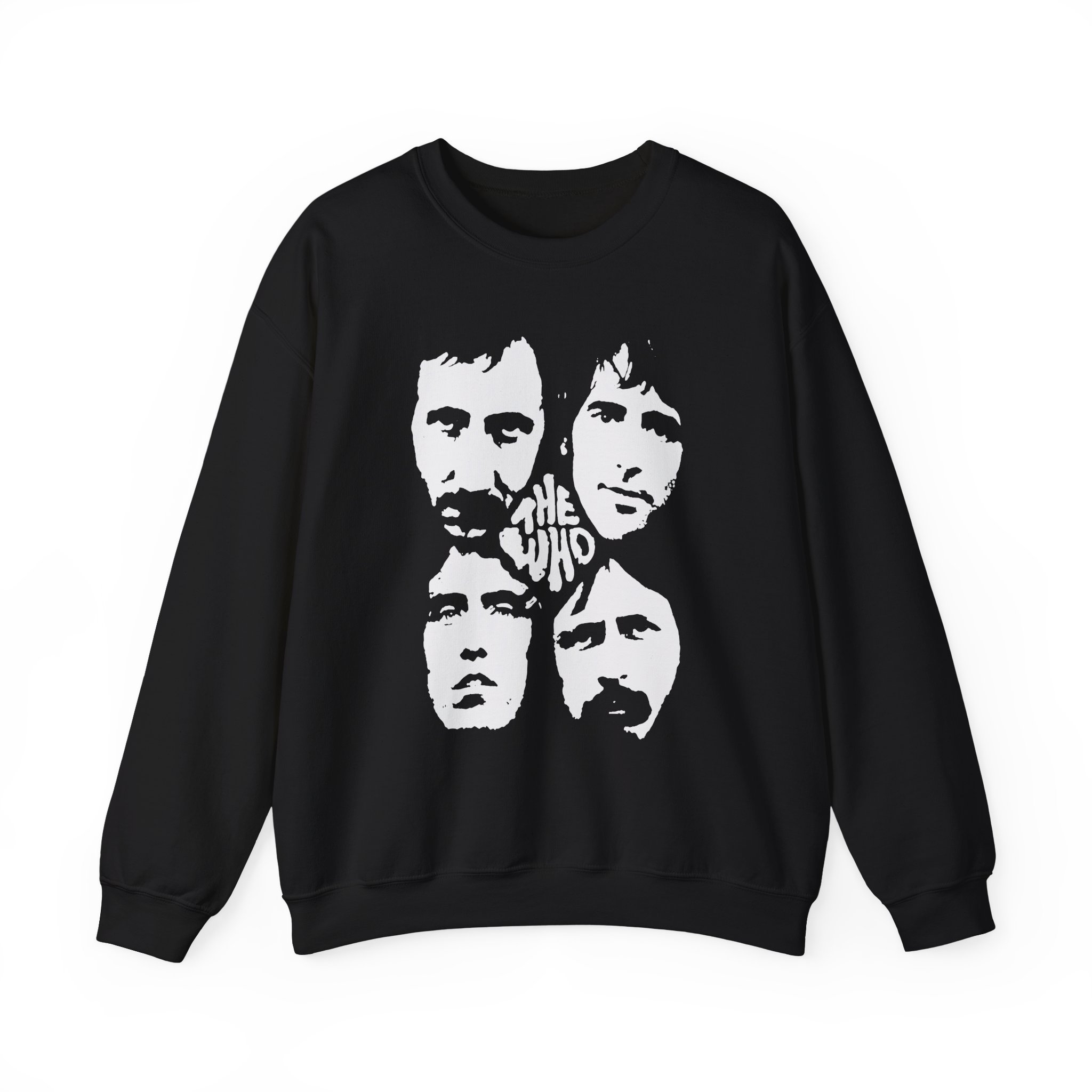 TW Distressed Four Faces Unisex Heavy Blendâ„¢ Crewneck Sweatshirt