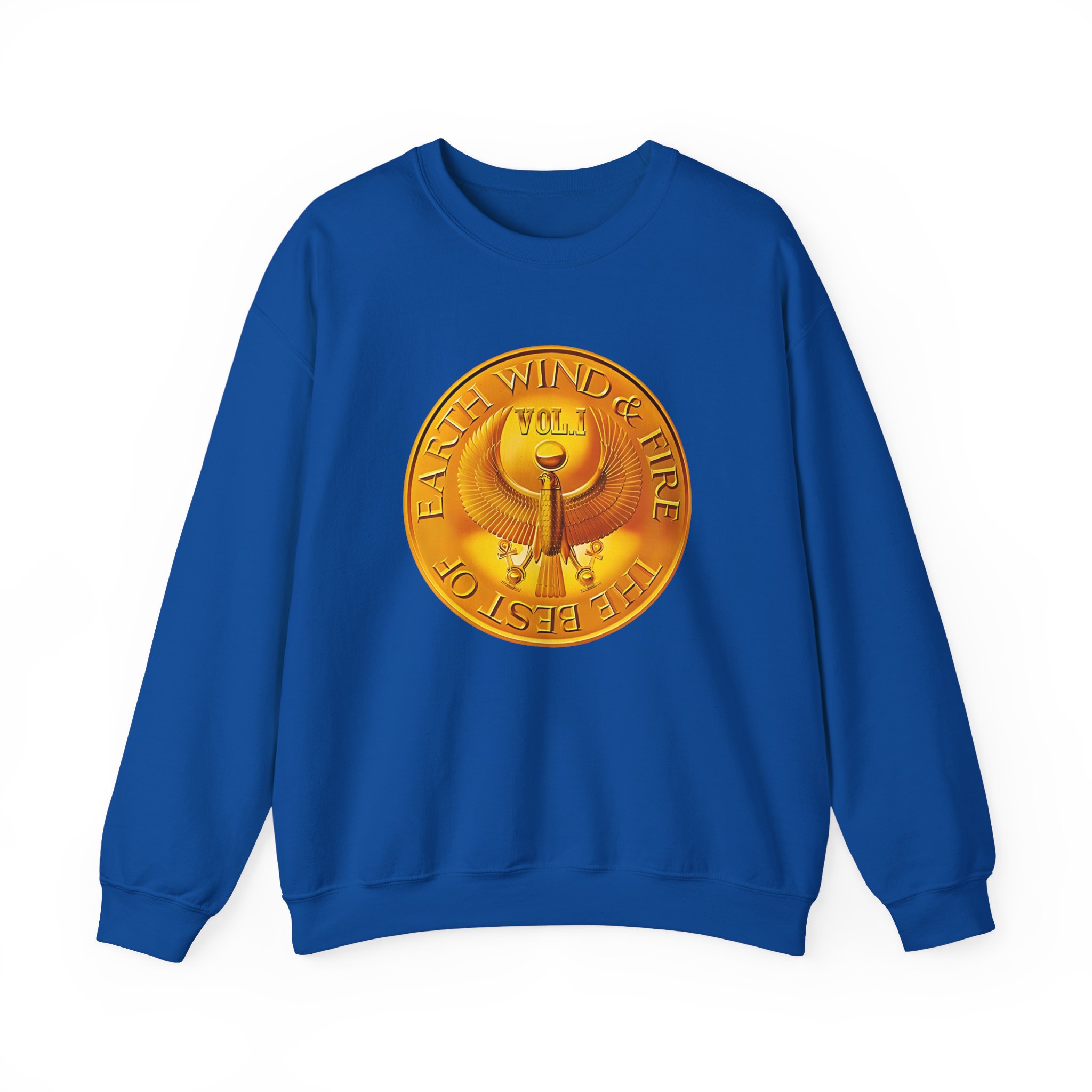 Earth Wind & Fire Medallion Teal Unisex Heavy Blendâ„¢ Crewneck Sweatshirt