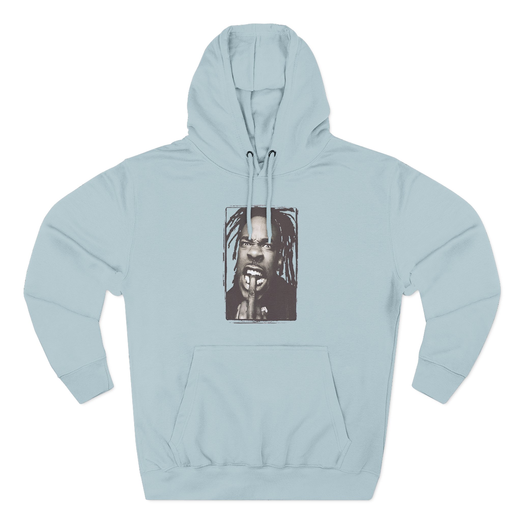 Busta Rhymes dreadlocksfinger Three-Panel Fleece Hoodie