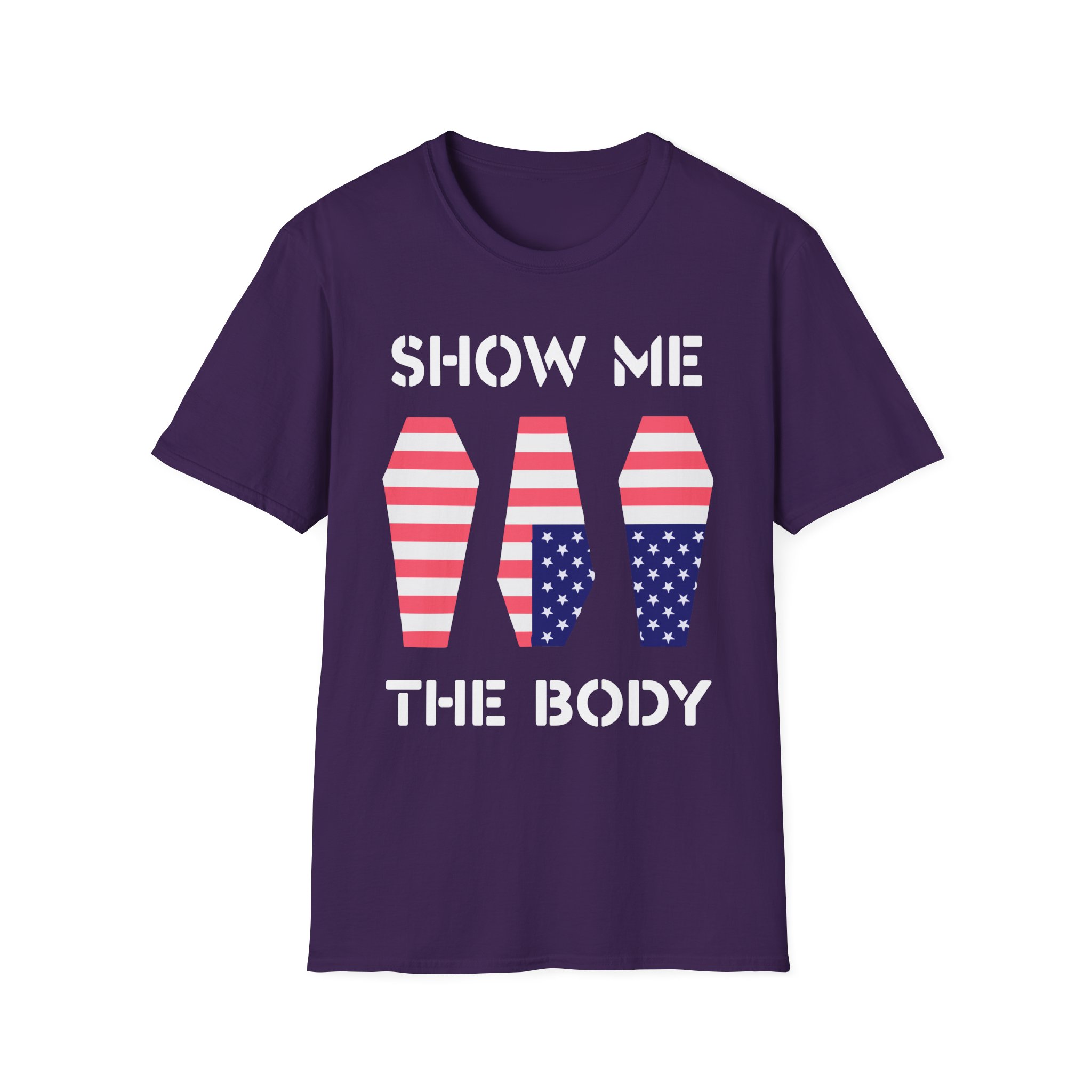 Show Me the Body Coffin Unisex Softstyle T-Shirt