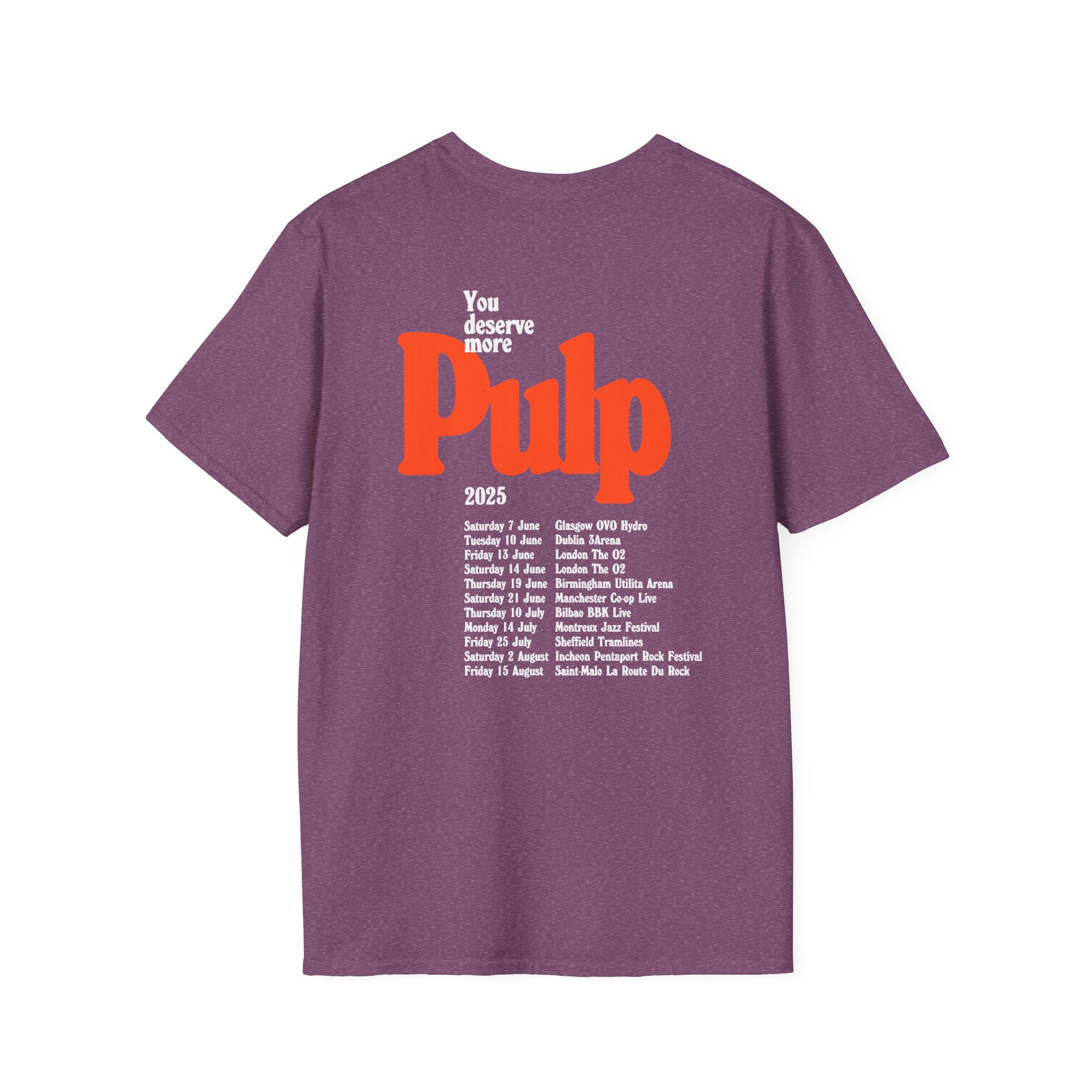 Pulp More 2025 Tour Unisex Softstyle T-Shirt