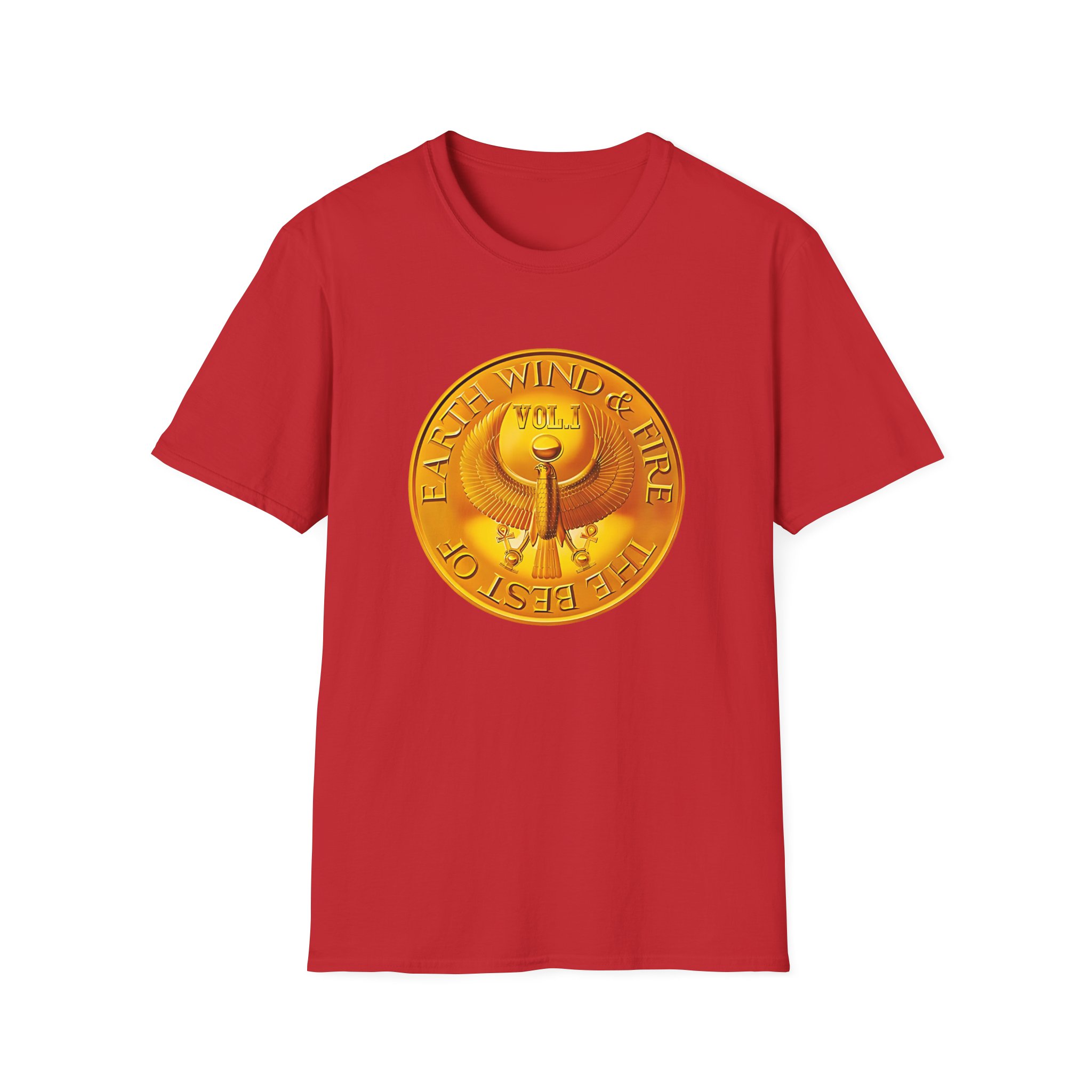 Earth Wind & Fire Medallion Teal Unisex Softstyle T-Shirt