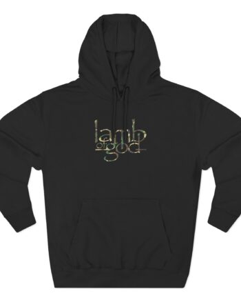 Lamb of God Camo Flag Three-Panel Fleece Hoodie
