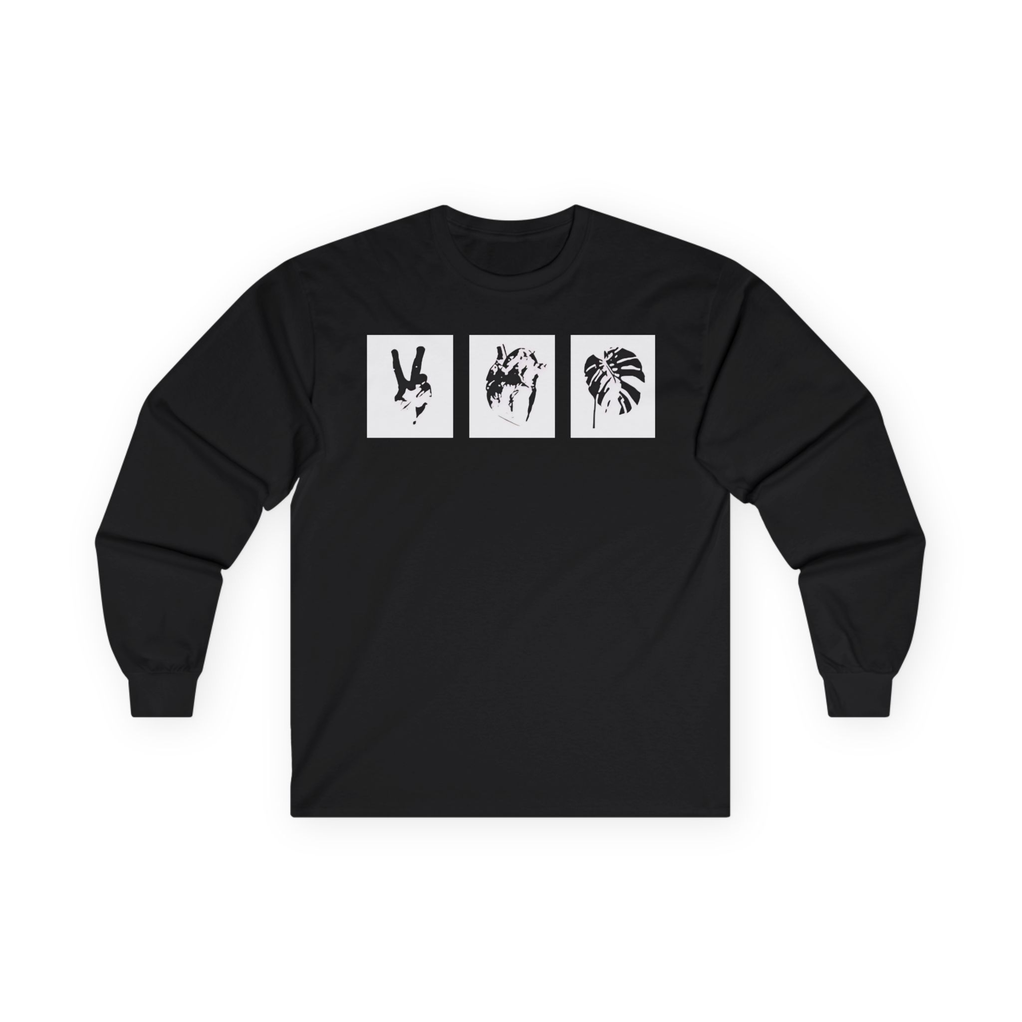 Mumbo Jumbo Peace, Love and Heavy Metal Unisex Ultra Cotton Long Sleeve Tee