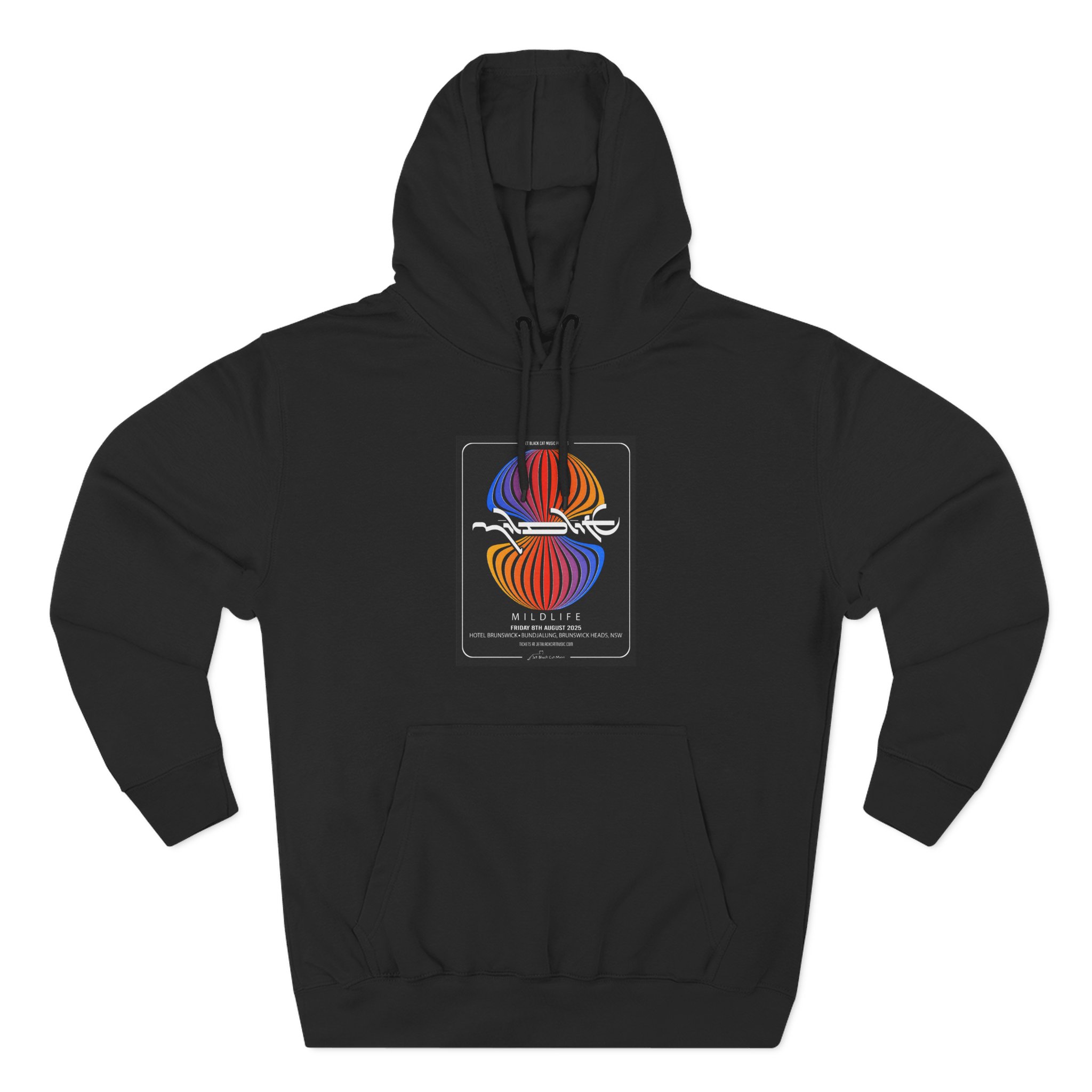 Mildlife Hotel Brunswick, NSW Concert Three-Panel Fleece Hoodie