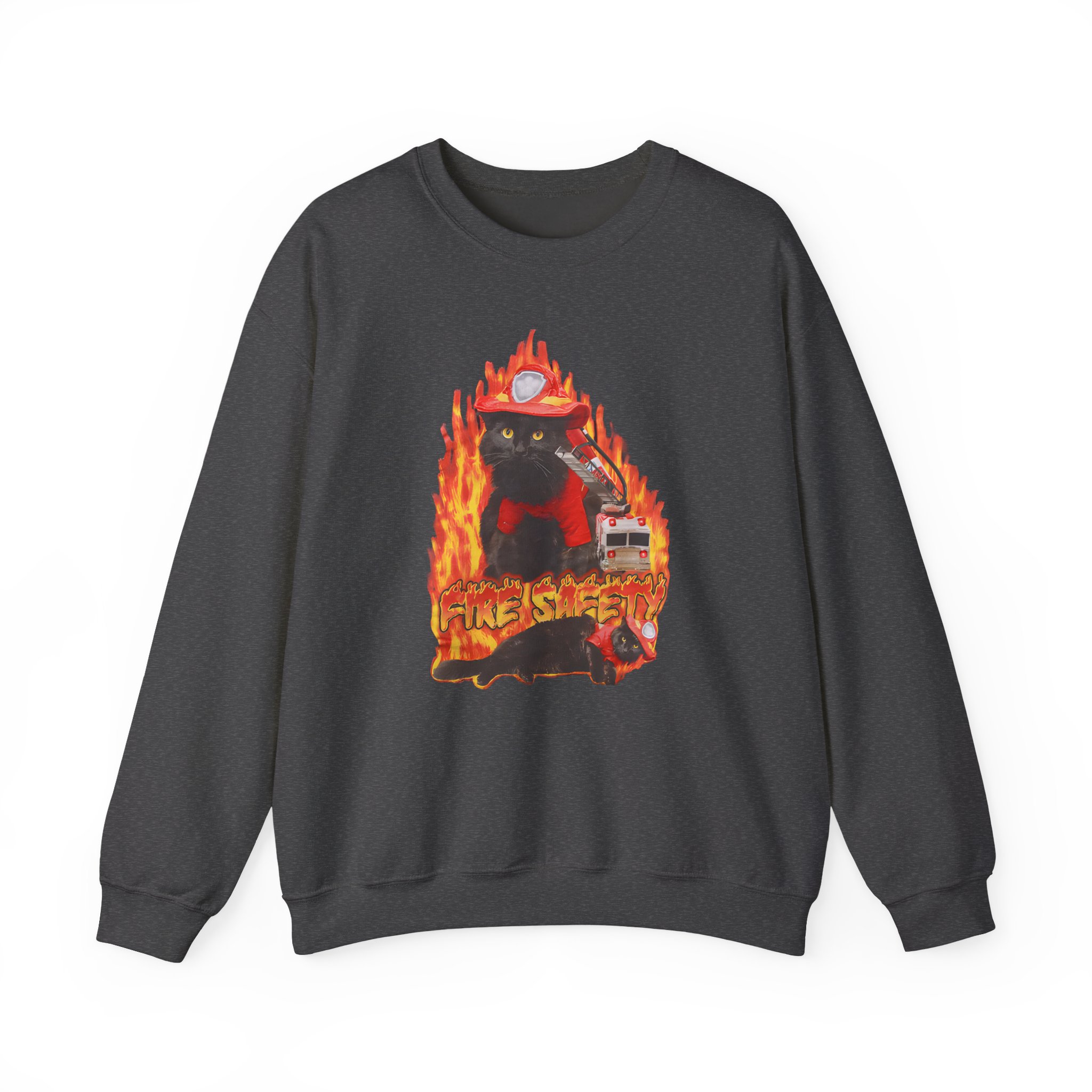 William Osman Fire Safety Unisex Heavy Blendâ„¢ Crewneck Sweatshirt