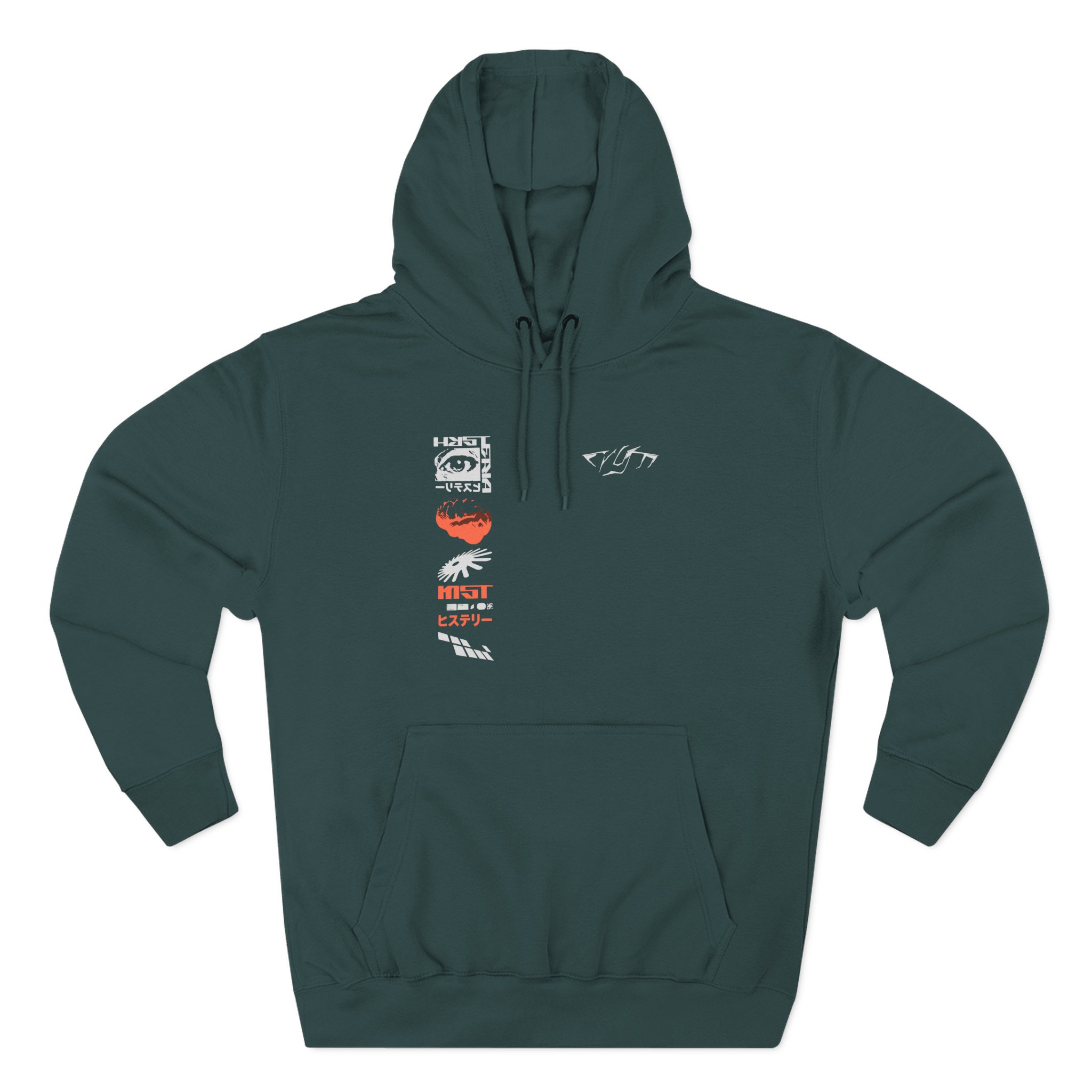 Moist Hysteria Static Three-Panel Fleece Hoodie