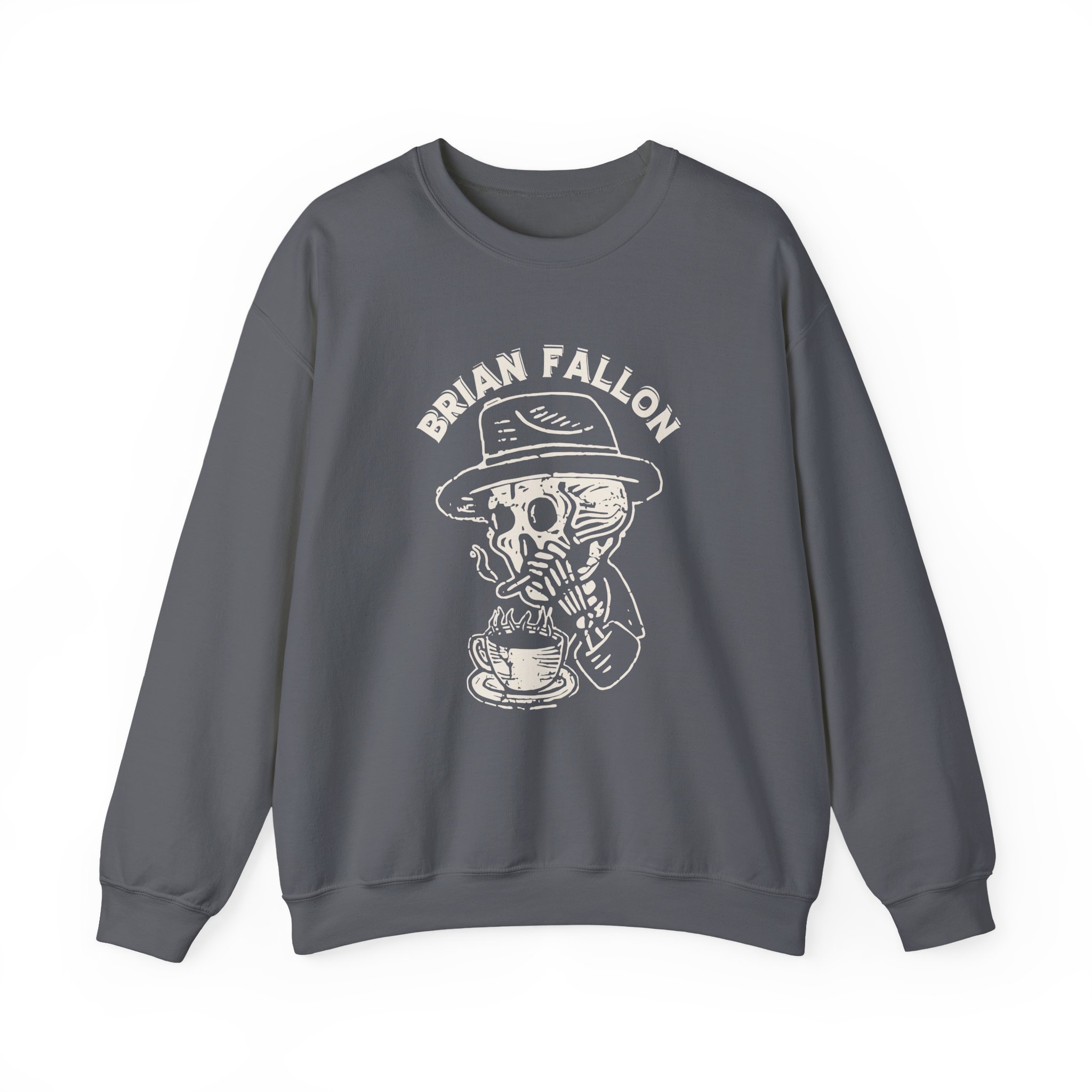 Brian Fallon Smoking Skeleton Unisex Heavy Blendâ„¢ Crewneck Sweatshirt