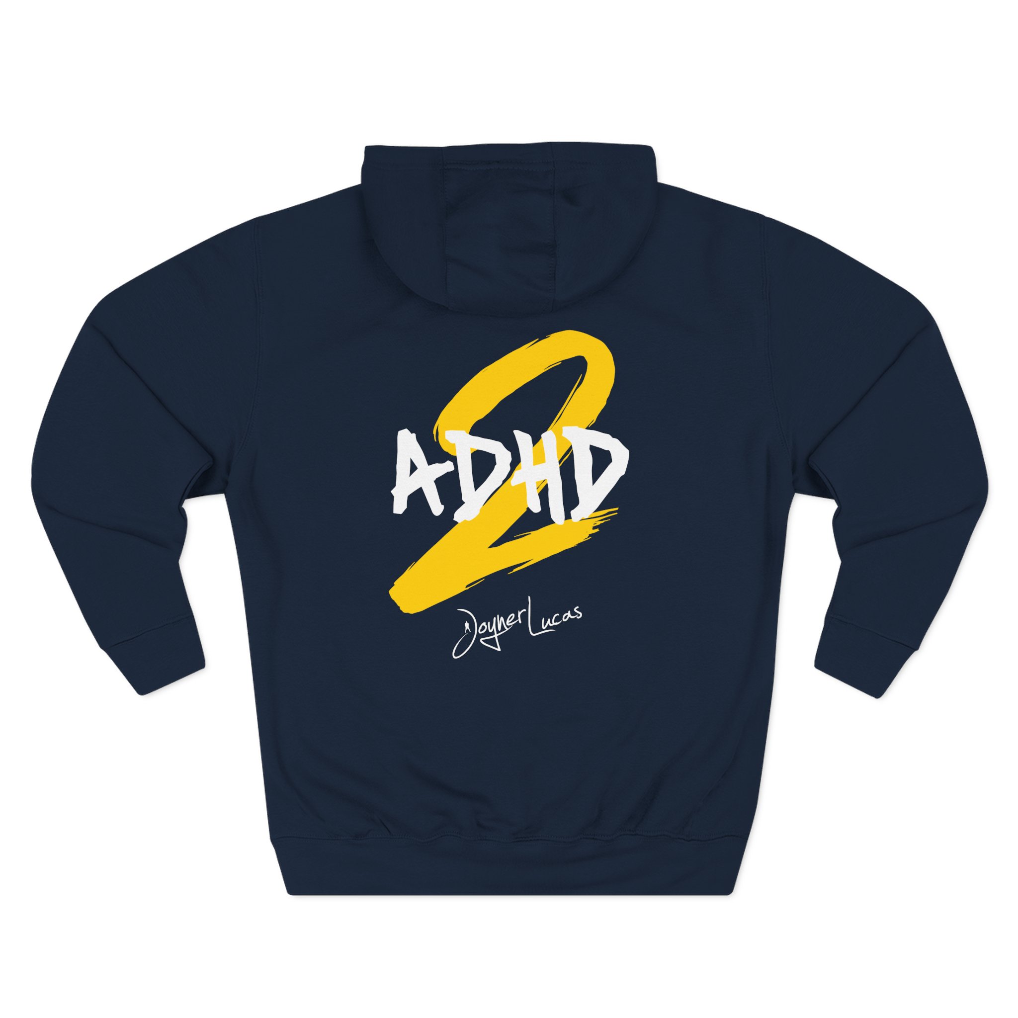 Joyner Lucas Adhd2 Logo Three-Panel Fleece Hoodie