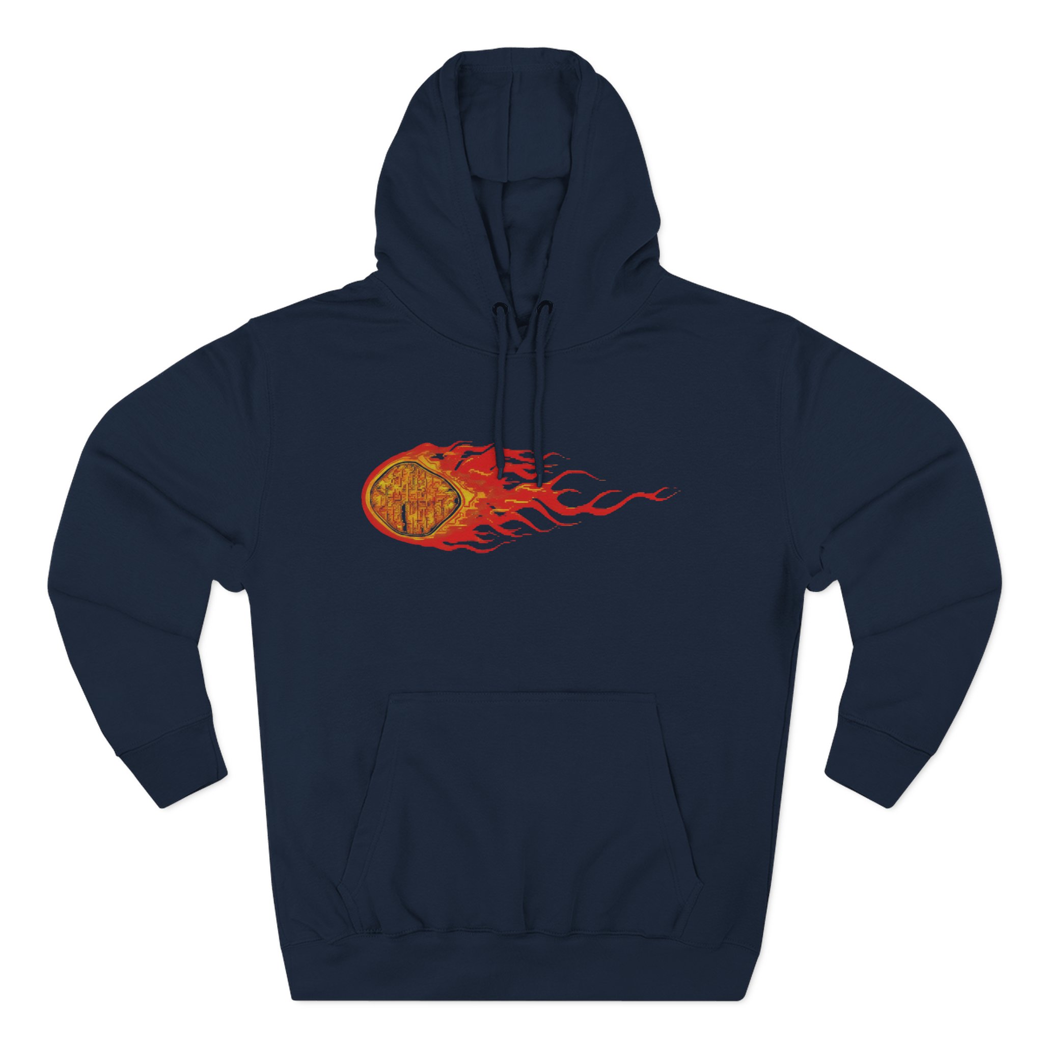 Show Me the Body Ttw Flame Three-Panel Fleece Hoodie