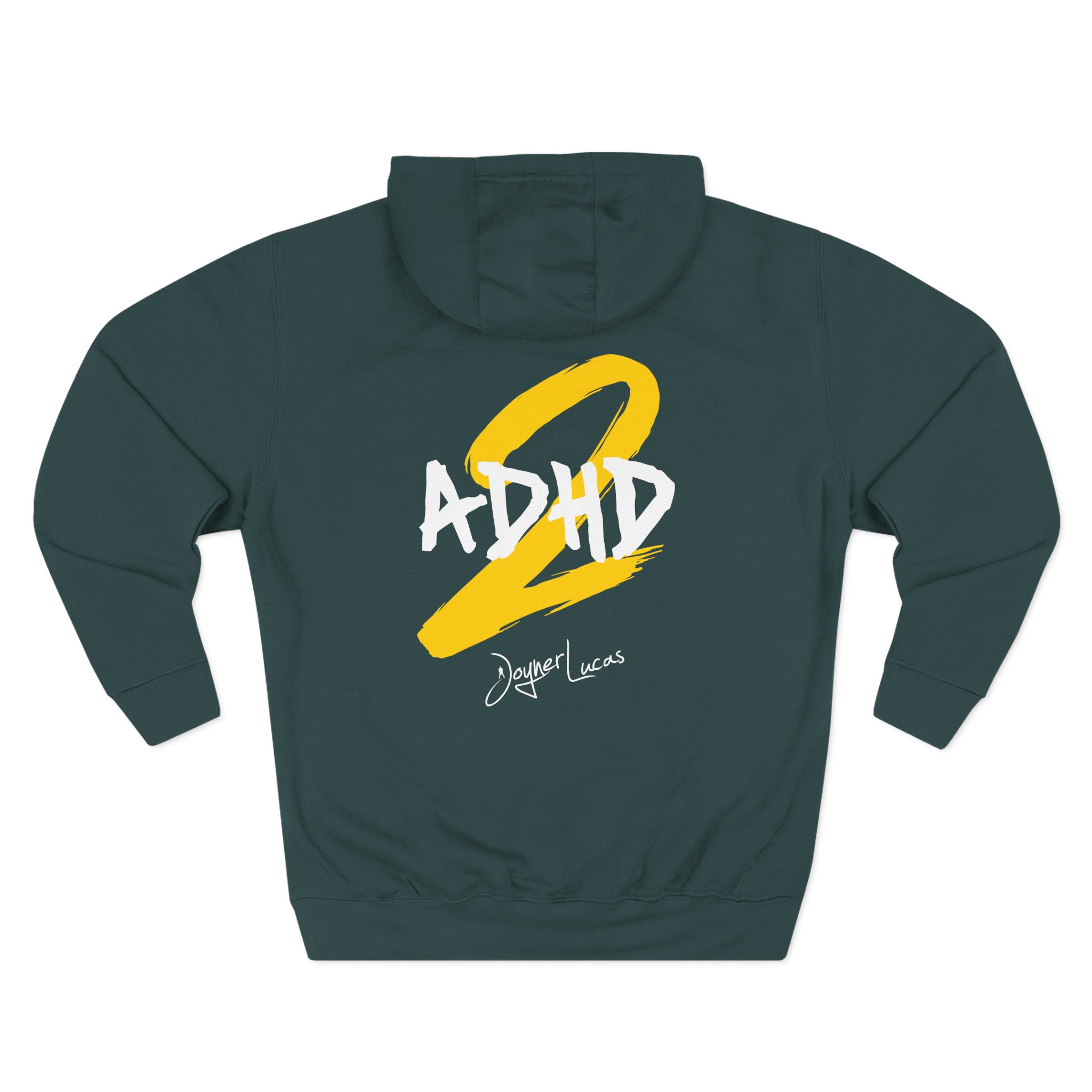 Joyner Lucas Adhd2 Logo Three-Panel Fleece Hoodie