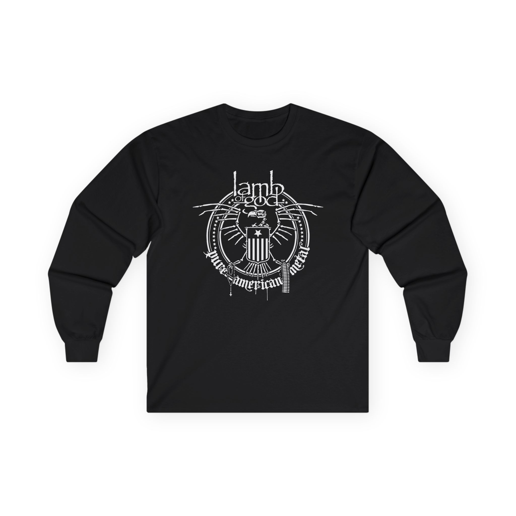 Lamb of God Skeleton Eagle Unisex Ultra Cotton Long Sleeve Tee