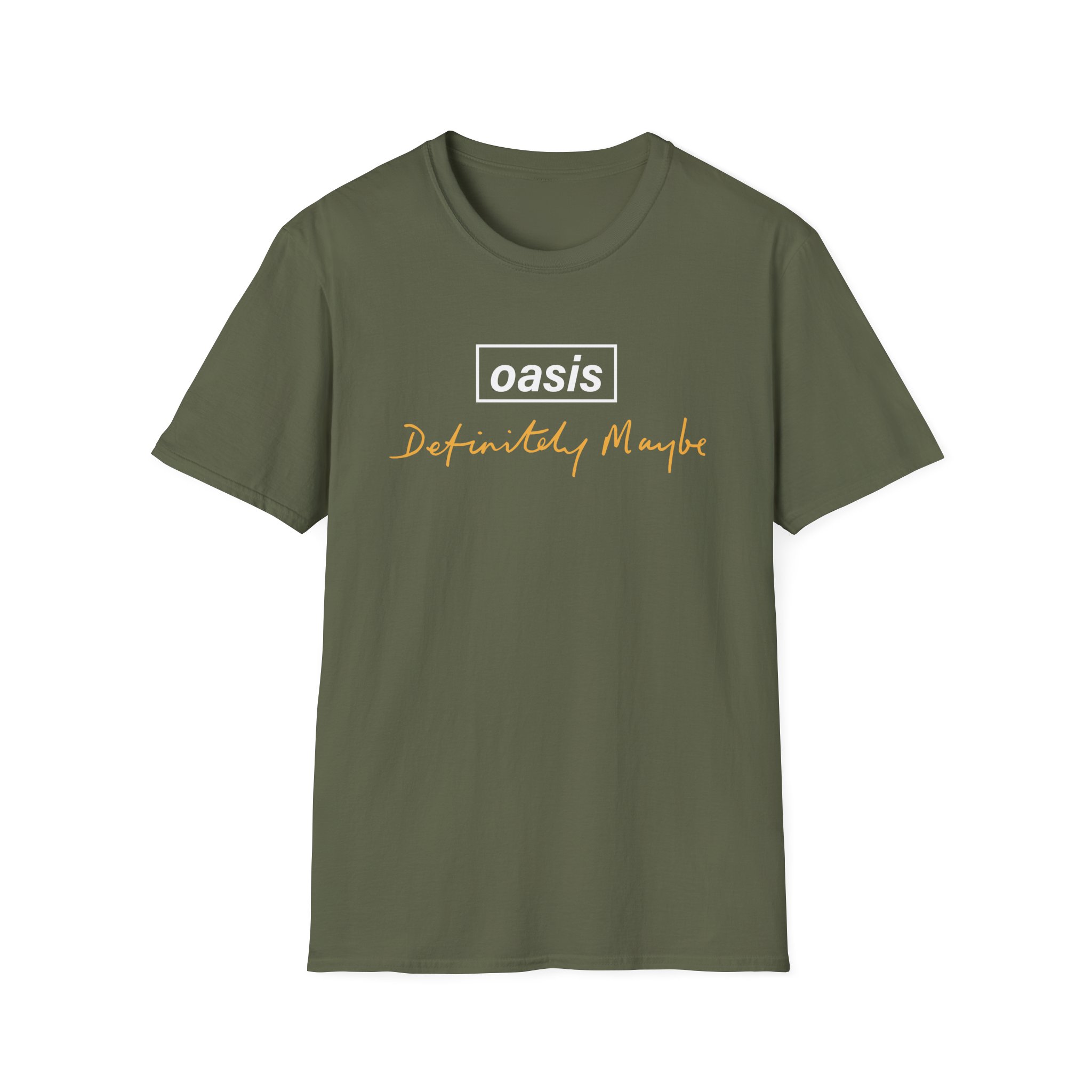 Oasis Definitely Maybe Tracklist Unisex Softstyle T-Shirt