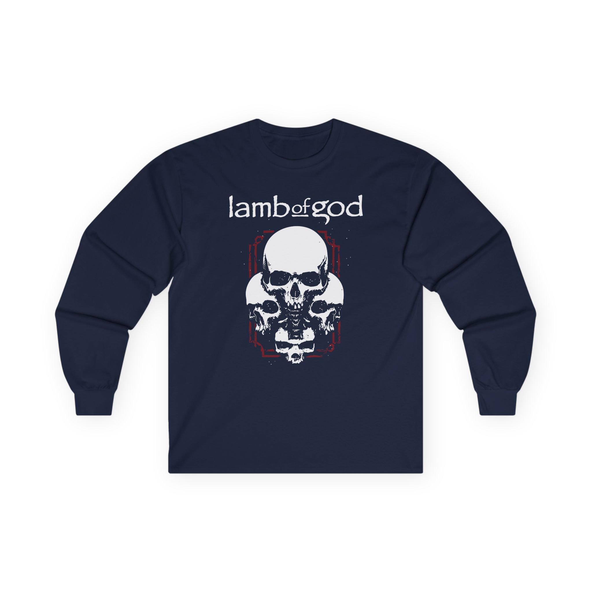 Lamb of God 4 Skulls Unisex Ultra Cotton Long Sleeve Tee