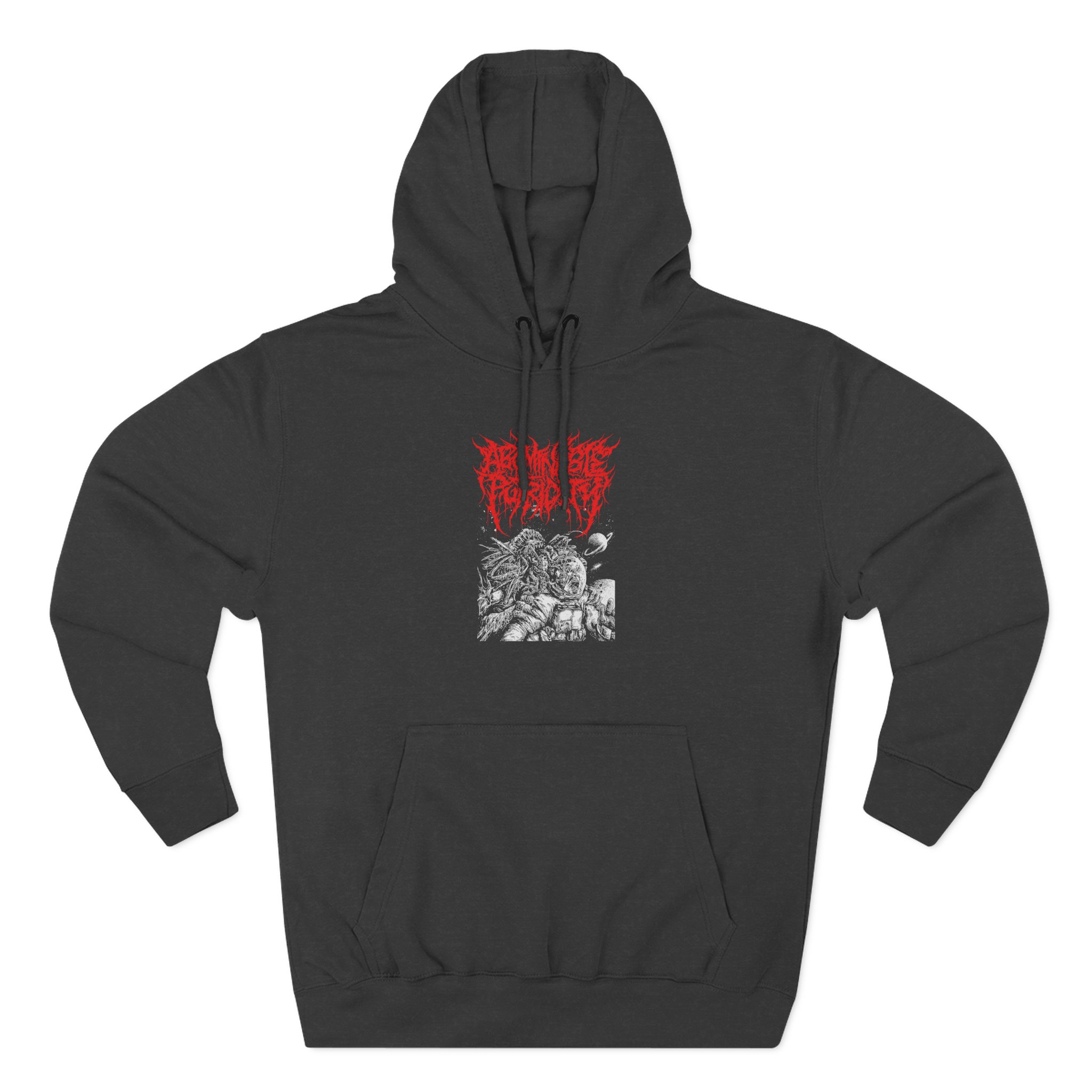 Abominable Putridity The Last Astronaut Red Logo Three-Panel Fleece Hoodie