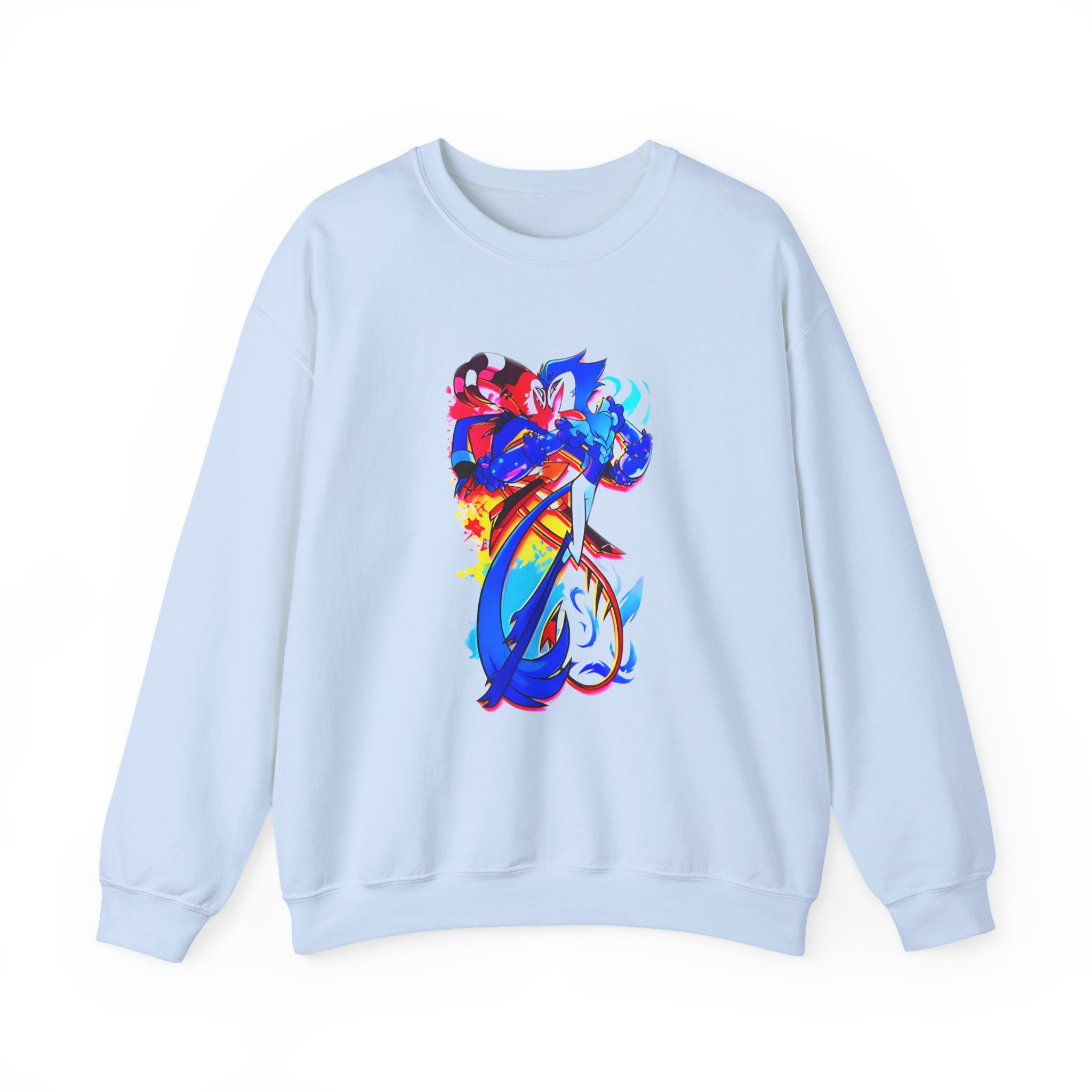 Helluva Boss Stolas & Blitzo Micro Unisex Heavy Blendâ„¢ Crewneck Sweatshirt