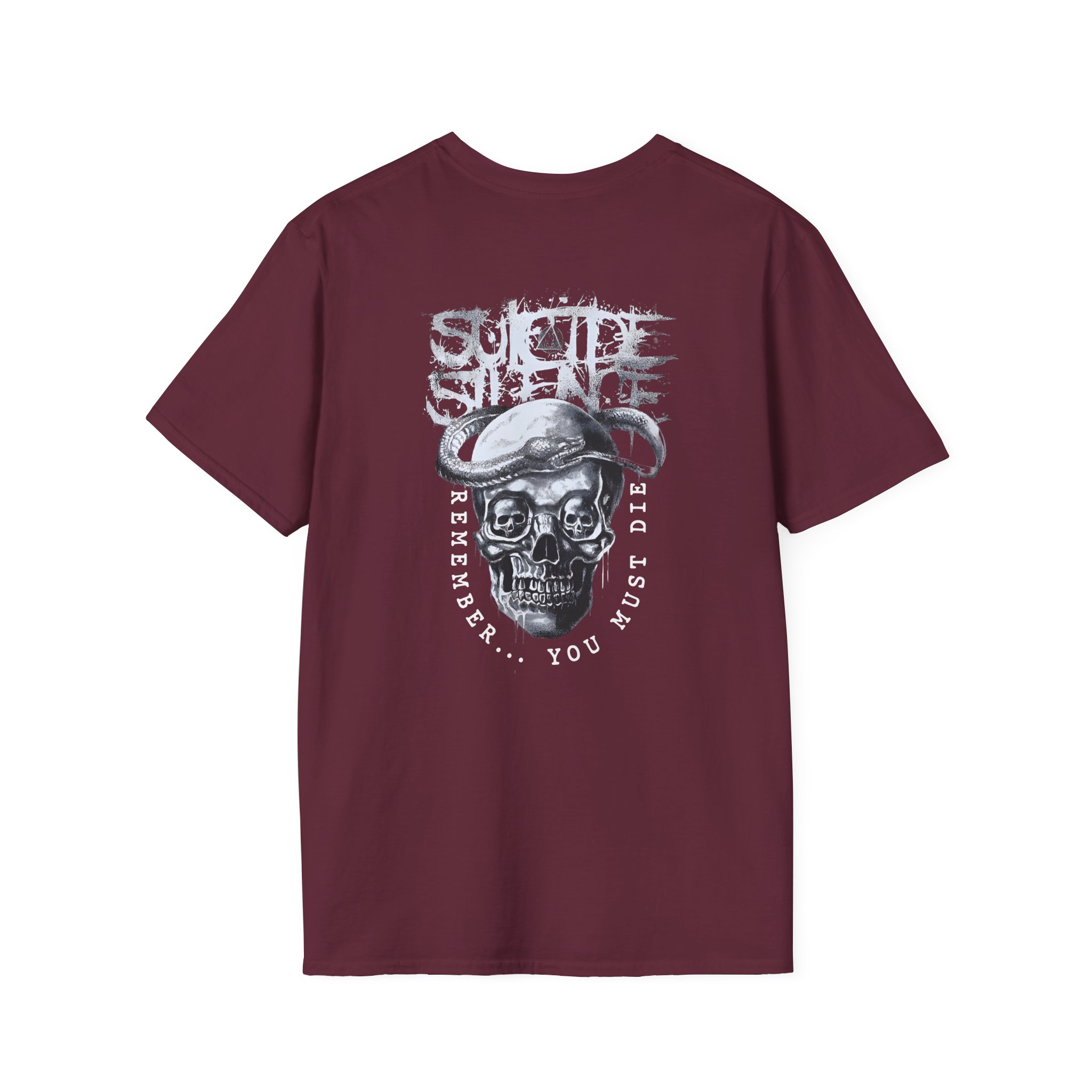 Suicide Silence Rymd Snake Skull Unisex Softstyle T-Shirt