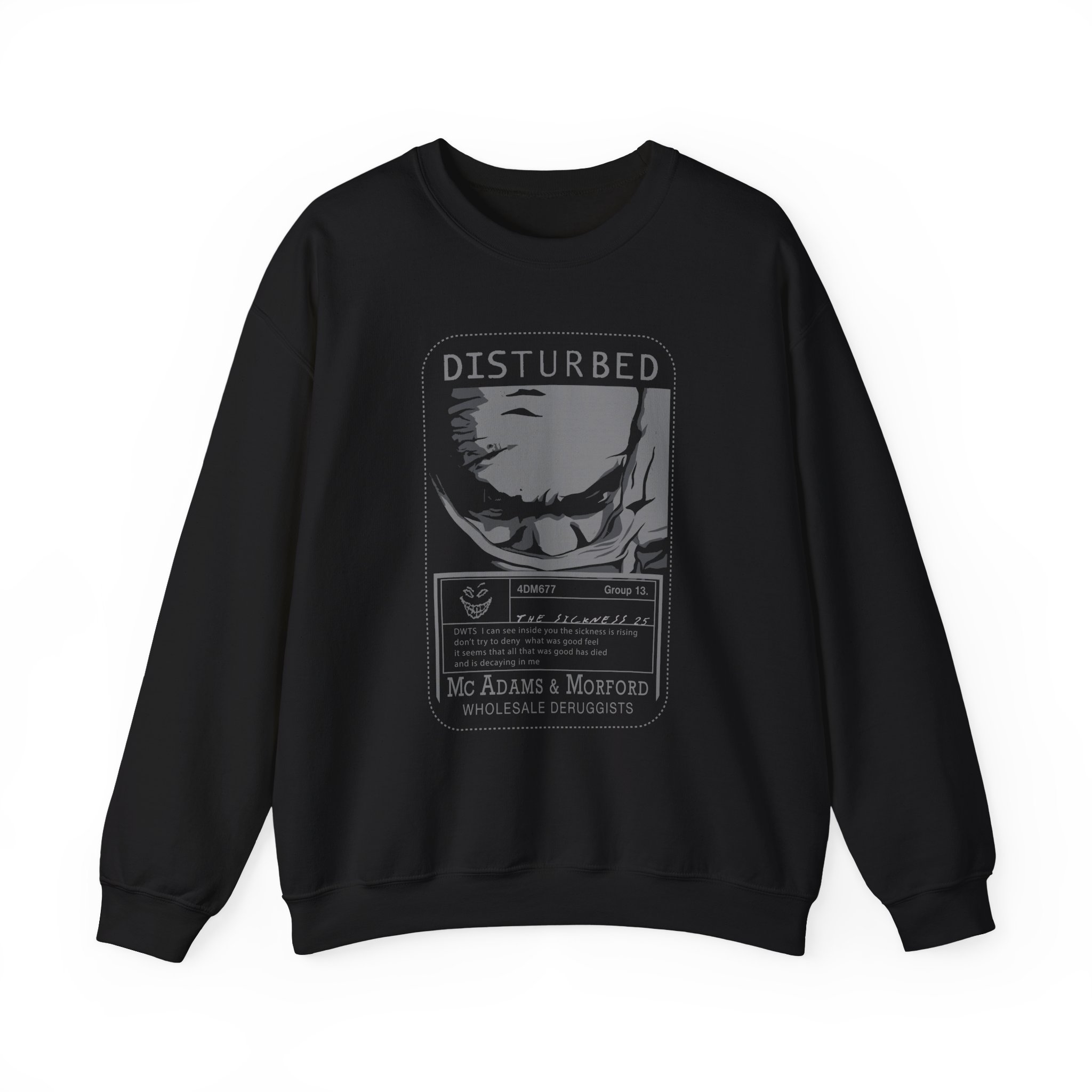 Disturbed Card Unisex Heavy Blendâ„¢ Crewneck Sweatshirt