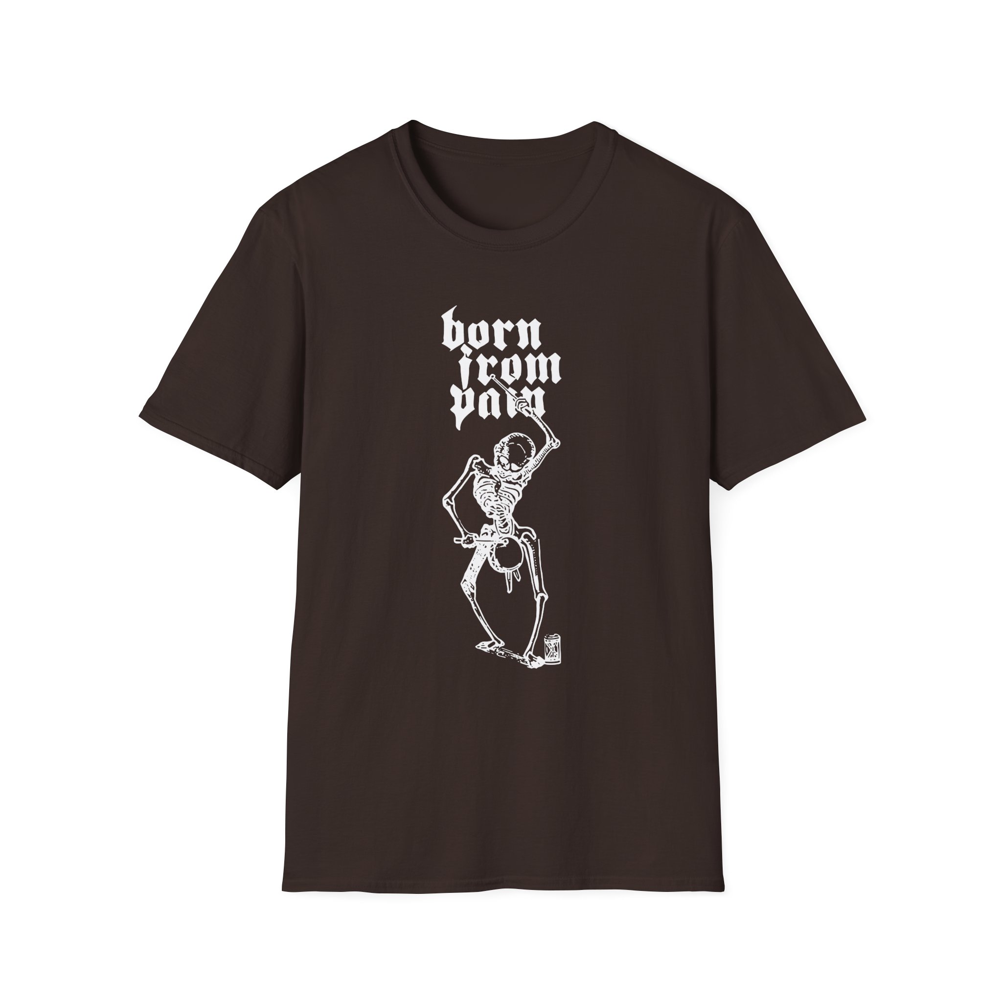 Born From Pain Marching to the Beat of Death Unisex Softstyle T-Shirt