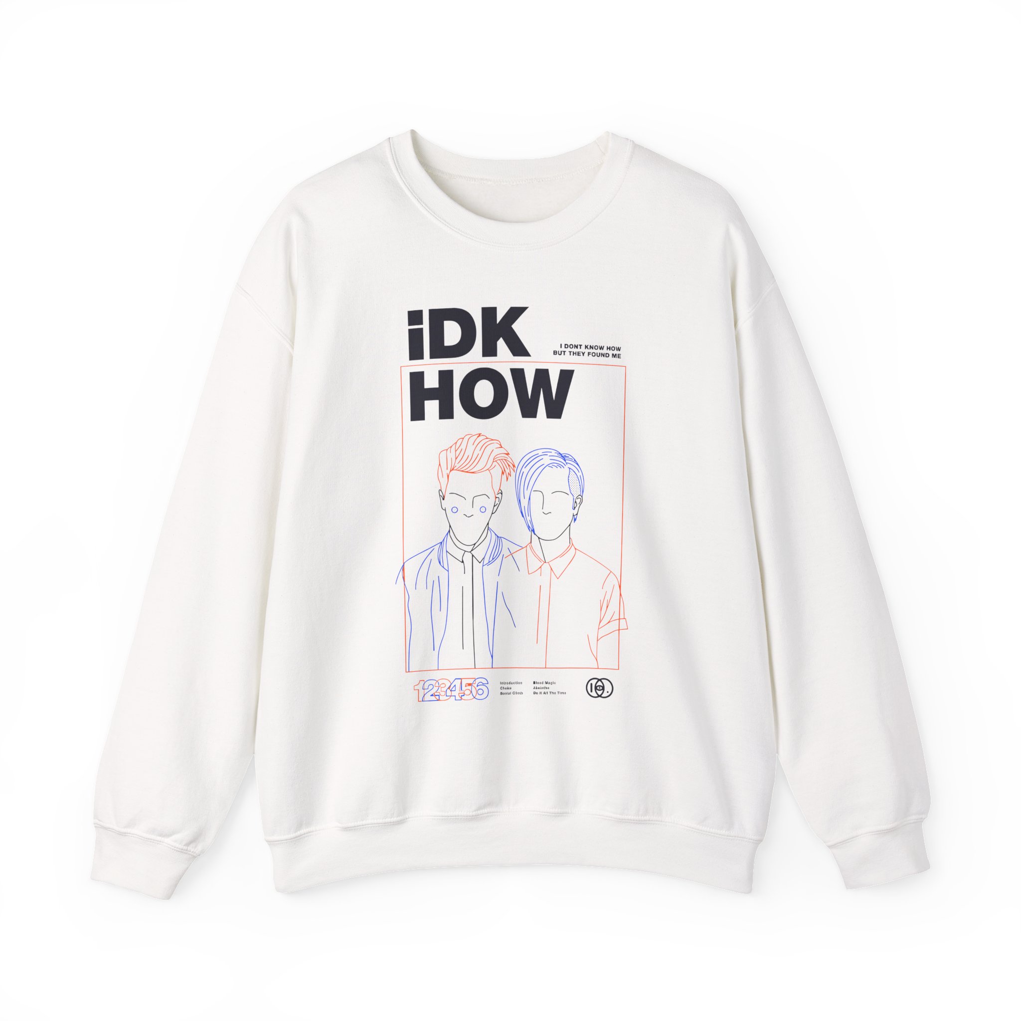 iDKHOW OUTLINES Unisex Heavy Blendâ„¢ Crewneck Sweatshirt