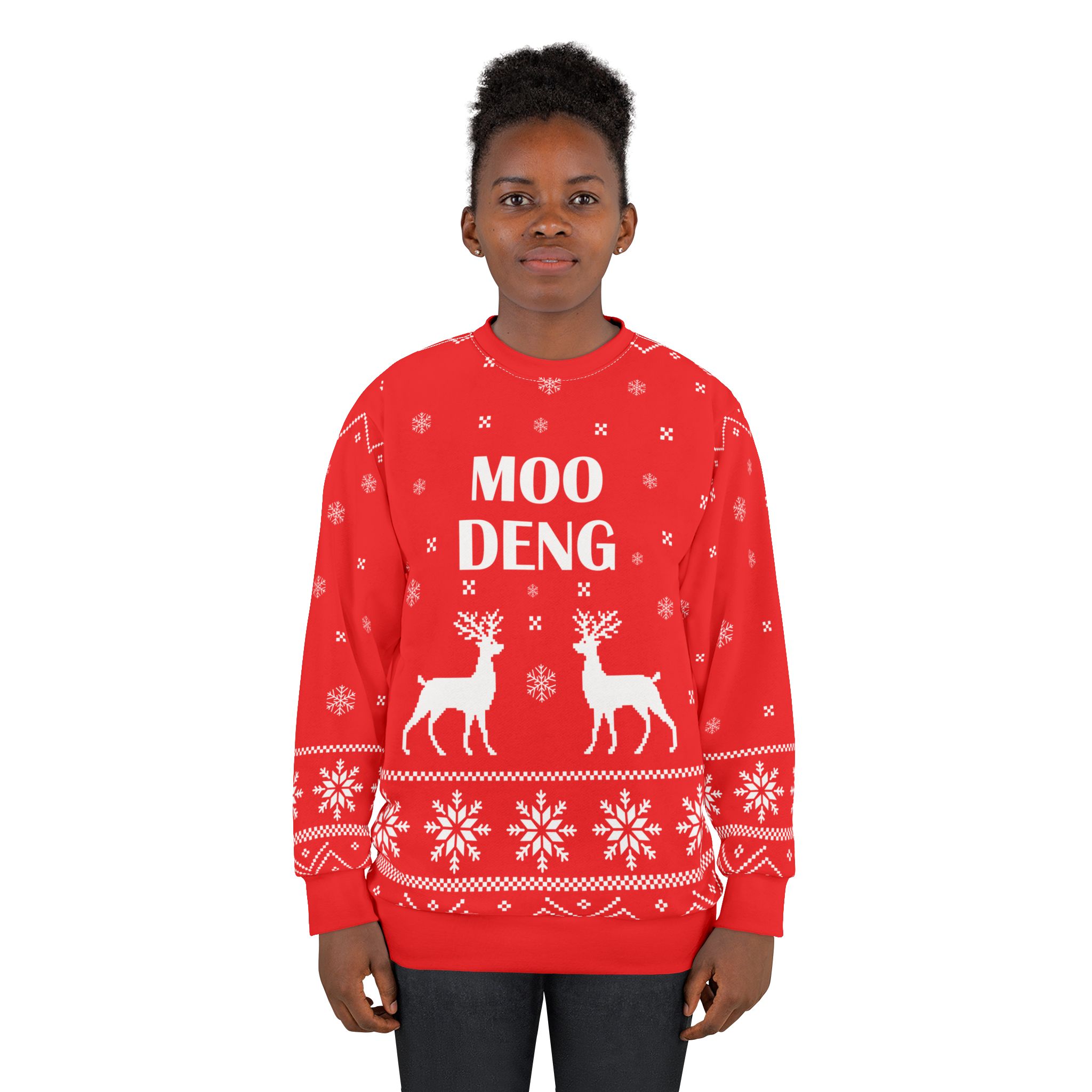 Moo Deng Unisex Sweatshirt (AOP)