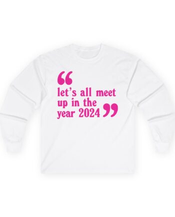 Pulp Let’s All Meet Up Ecru Unisex Ultra Cotton Long Sleeve Tee