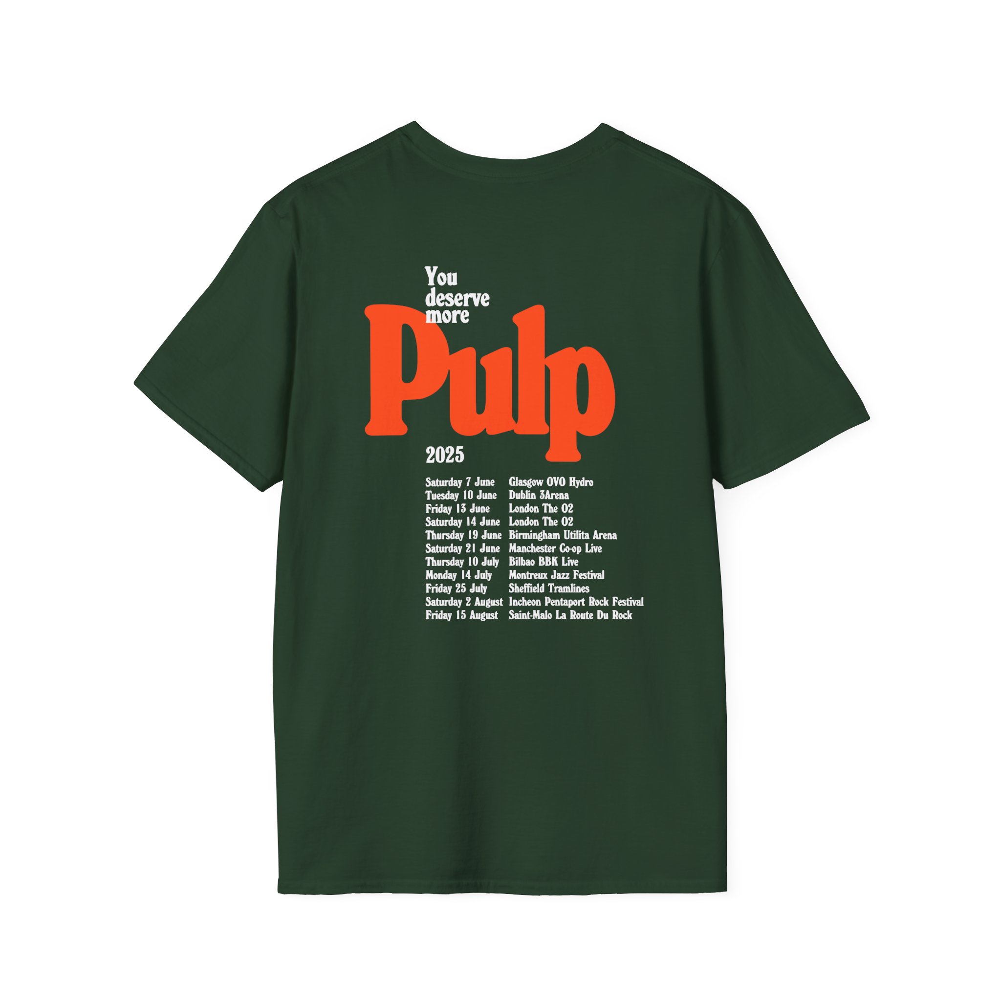 Pulp More 2025 Tour Unisex Softstyle T-Shirt