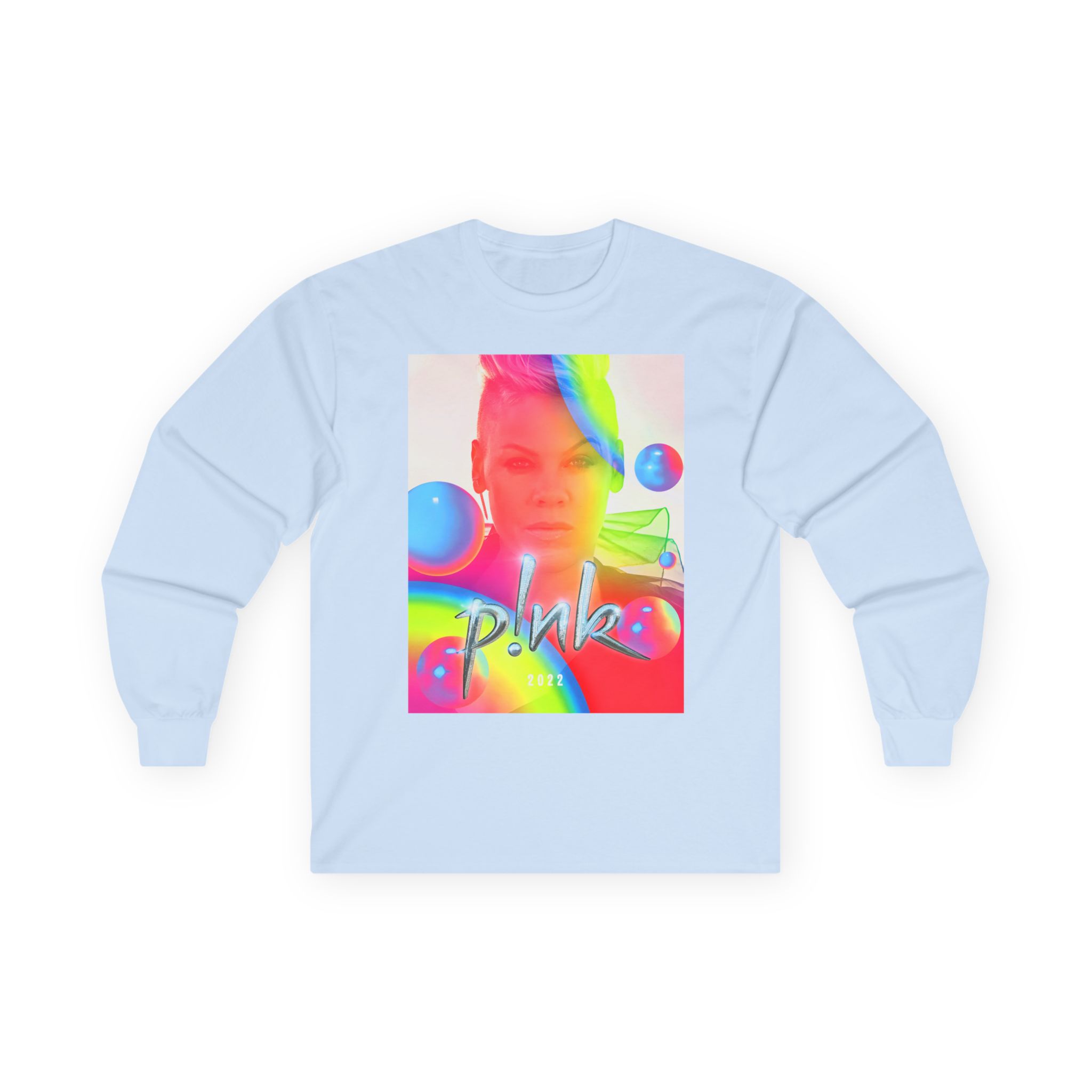 P!nk Summer 2022 Rainbow Unisex Ultra Cotton Long Sleeve Tee
