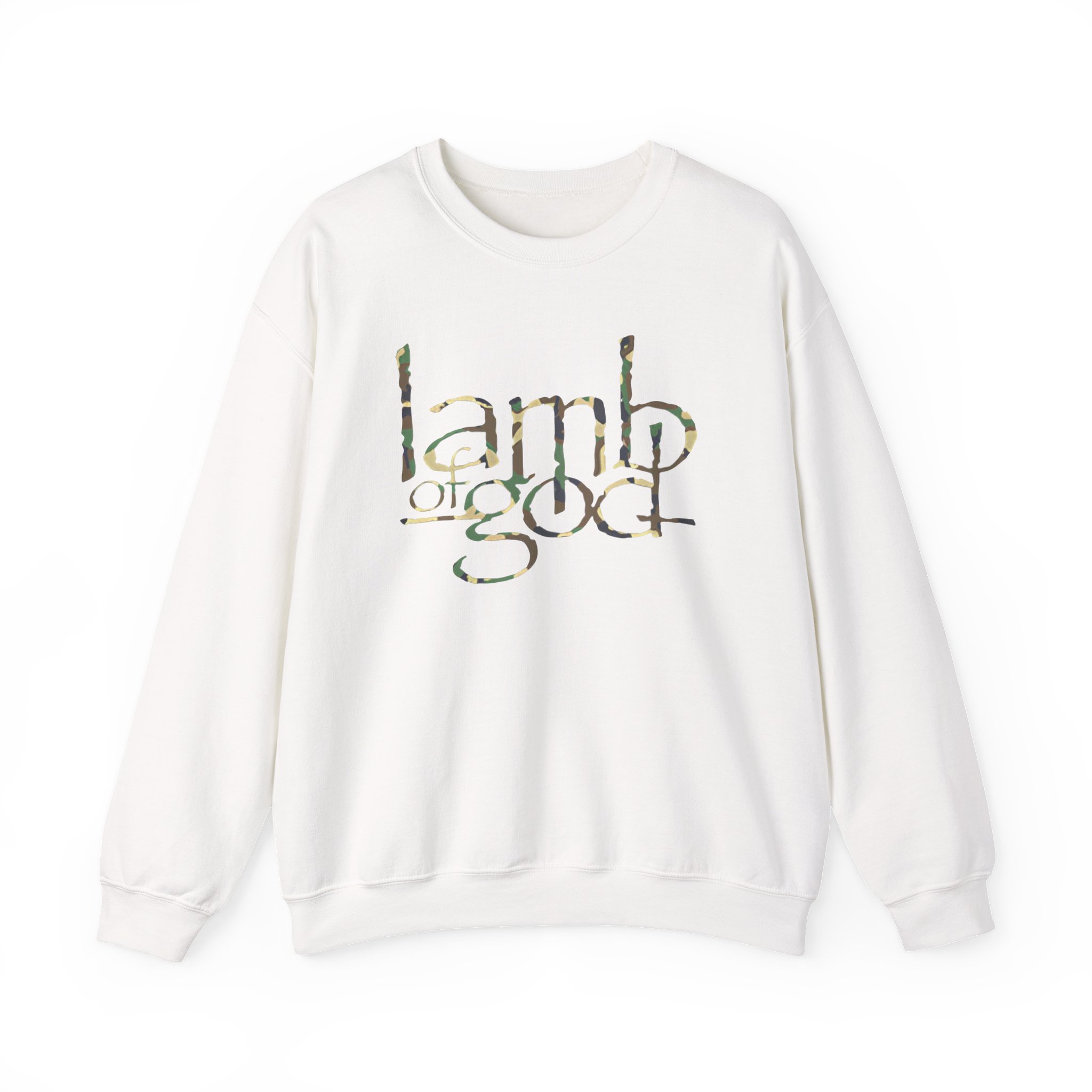 Lamb of God Camo Flag Unisex Heavy Blendâ„¢ Crewneck Sweatshirt