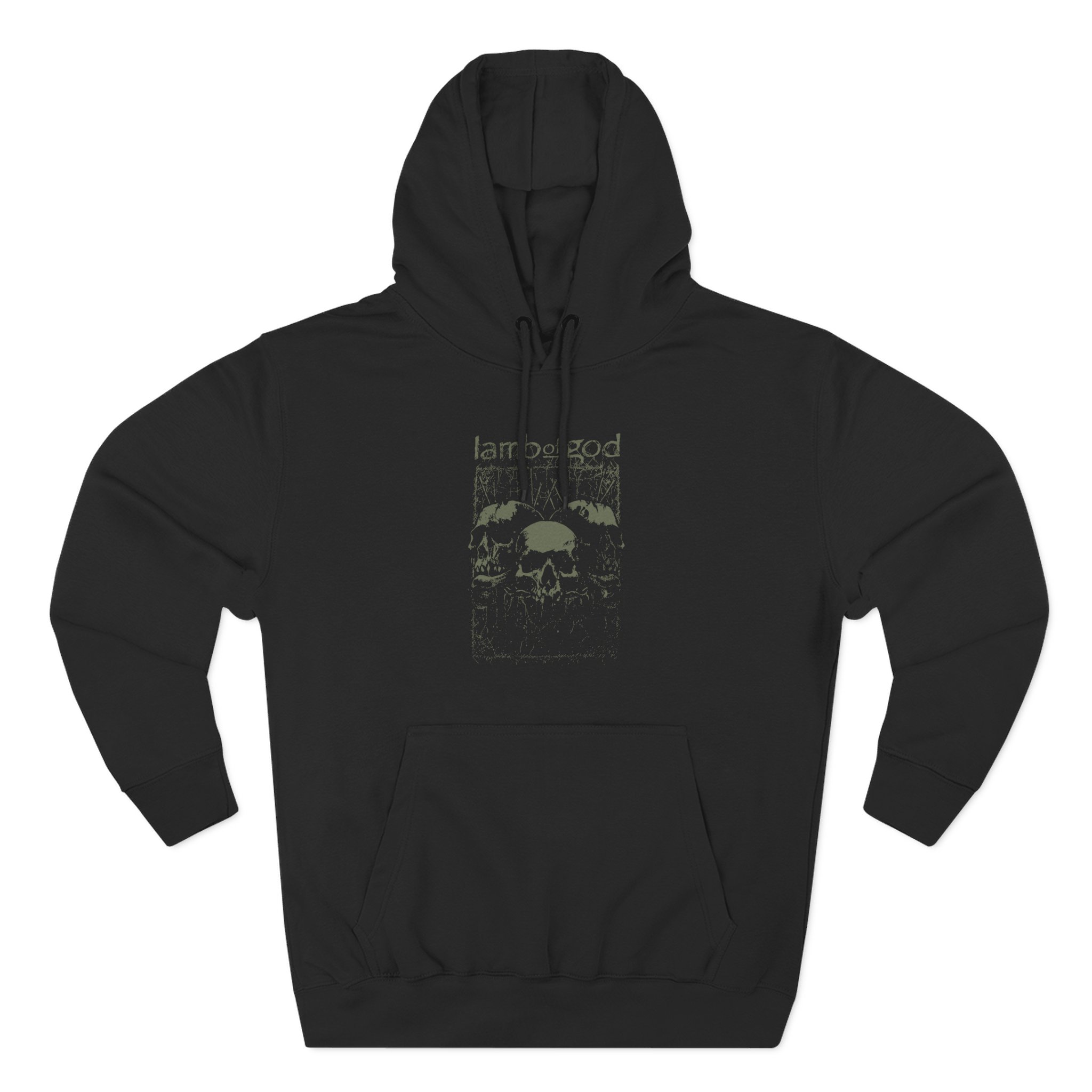 Lamb of God Skull Three-Panel Fleece Hoodie