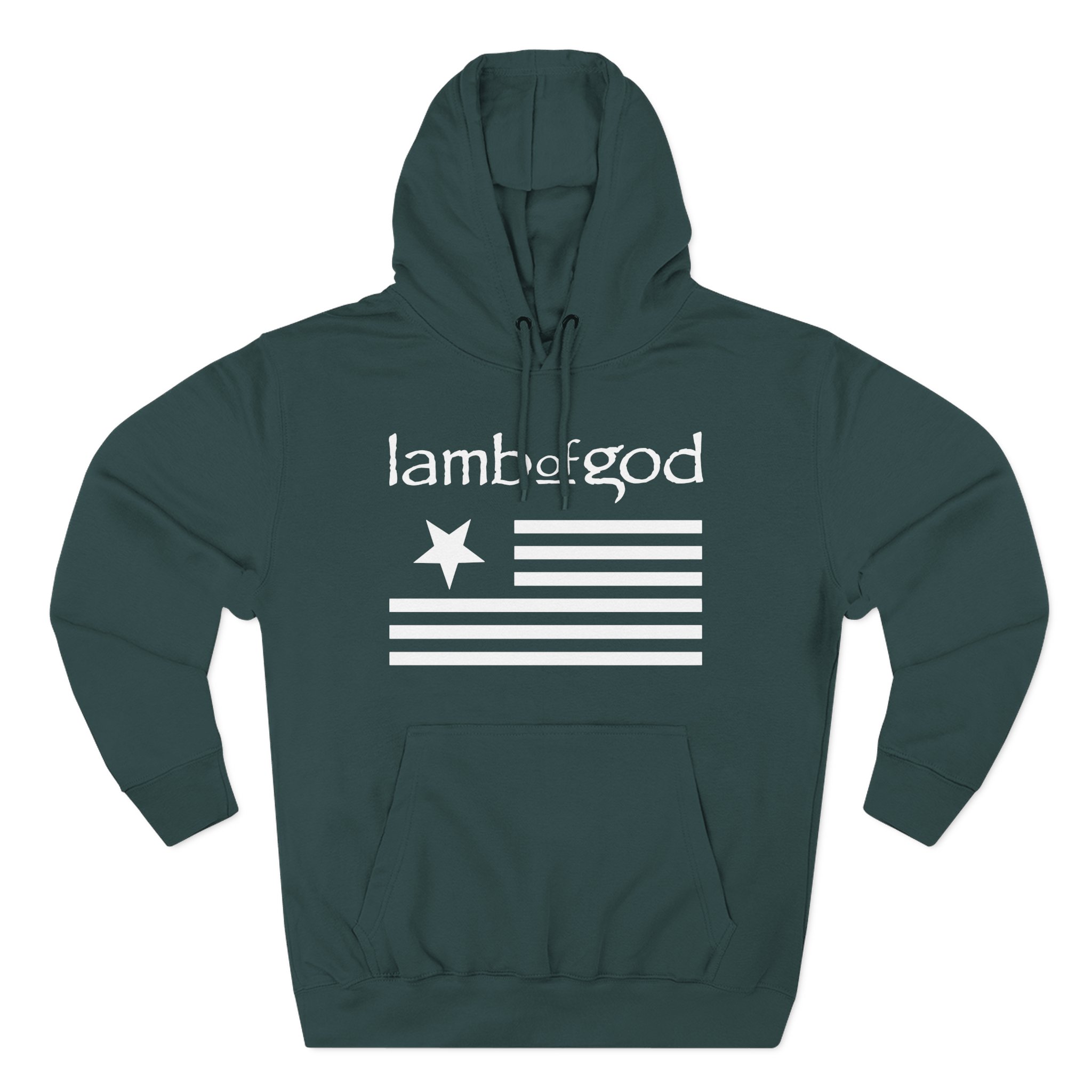 Lamb of God Flag Three-Panel Fleece Hoodie