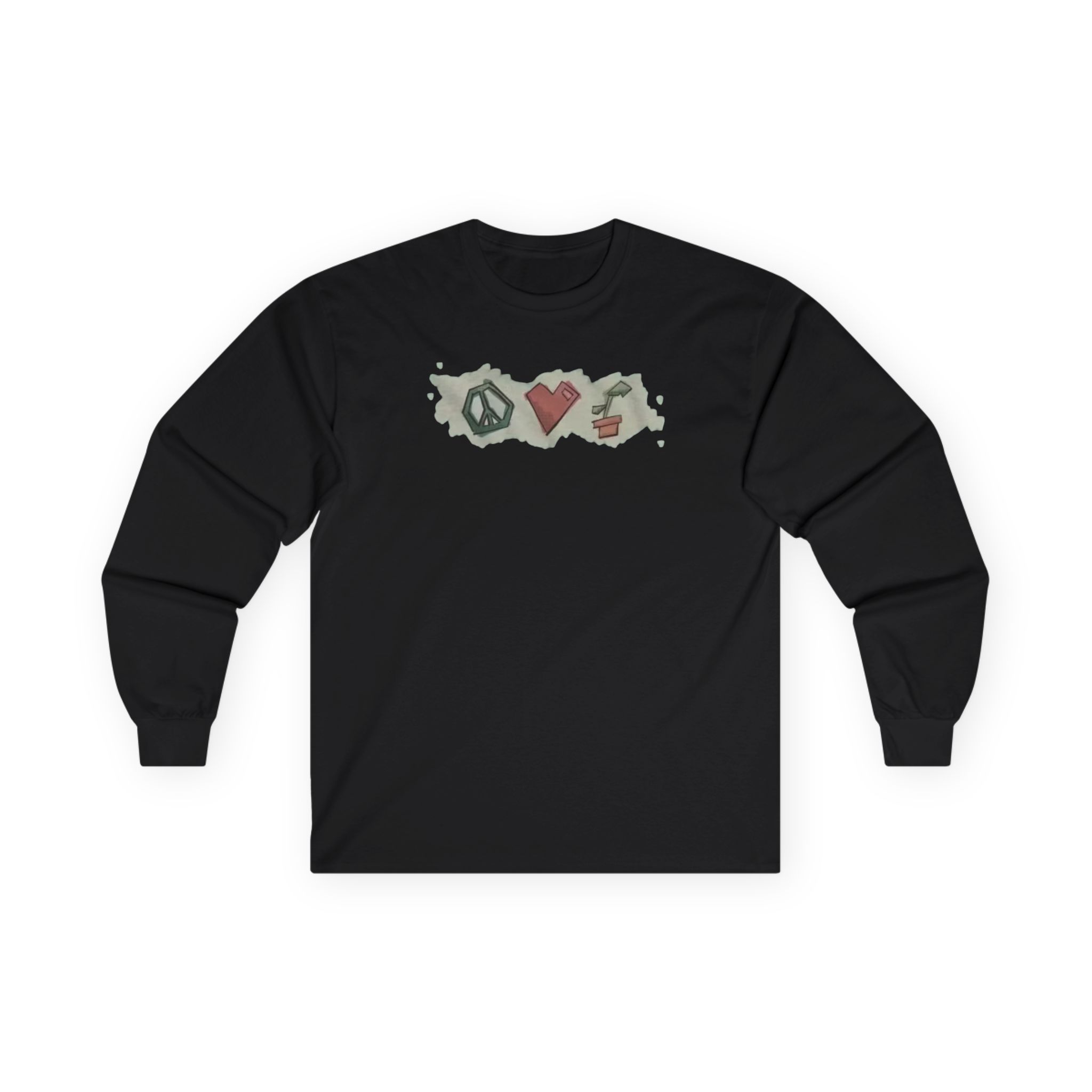 Mumbo Jumbo Peace, Love and Plants Unisex Ultra Cotton Long Sleeve Tee