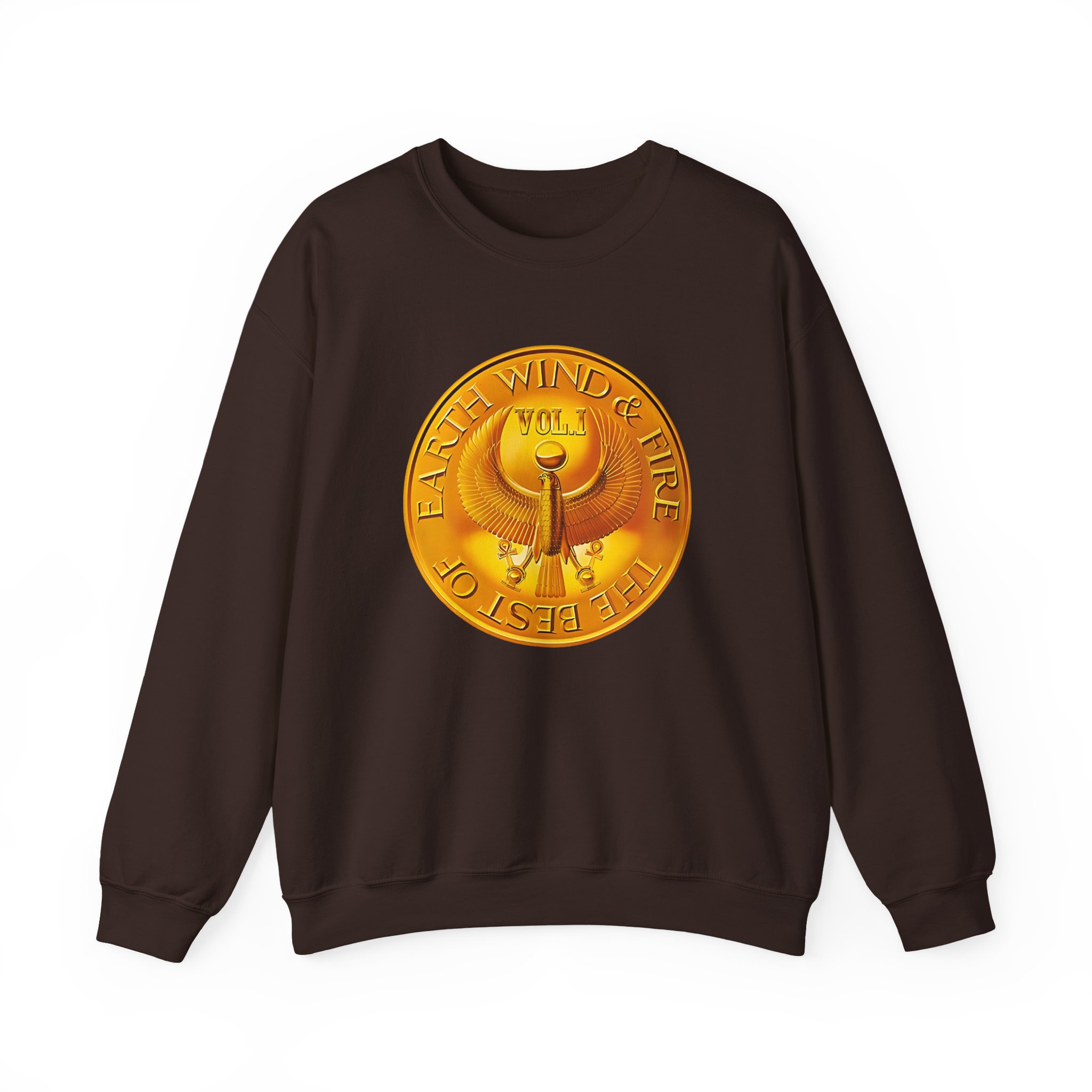 Earth Wind & Fire Medallion Teal Unisex Heavy Blendâ„¢ Crewneck Sweatshirt