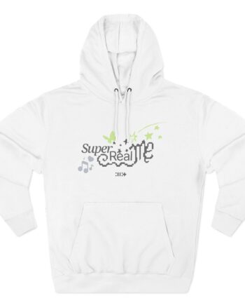 ILLIT Super Real Me Logo Three-Panel Fleece Hoodie