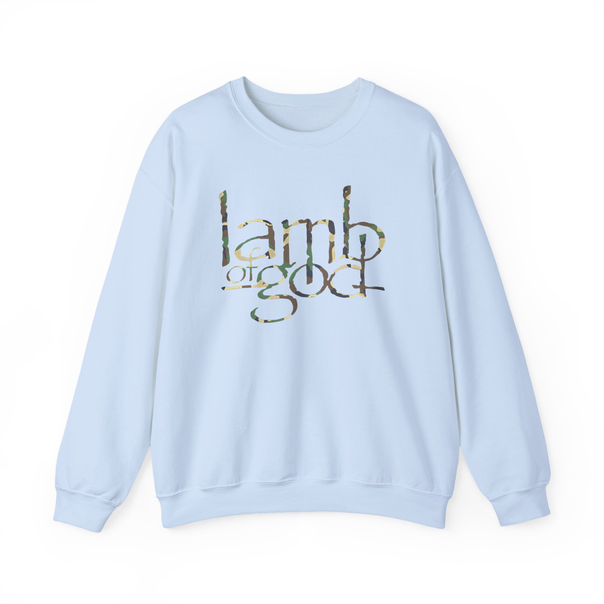 Lamb of God Camo Flag Unisex Heavy Blendâ„¢ Crewneck Sweatshirt