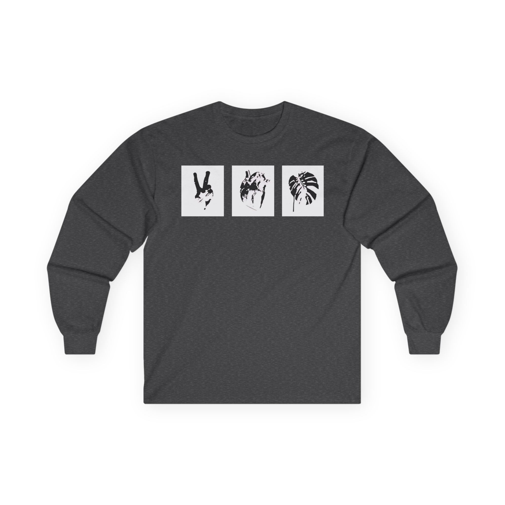 Mumbo Jumbo Peace, Love and Heavy Metal Unisex Ultra Cotton Long Sleeve Tee