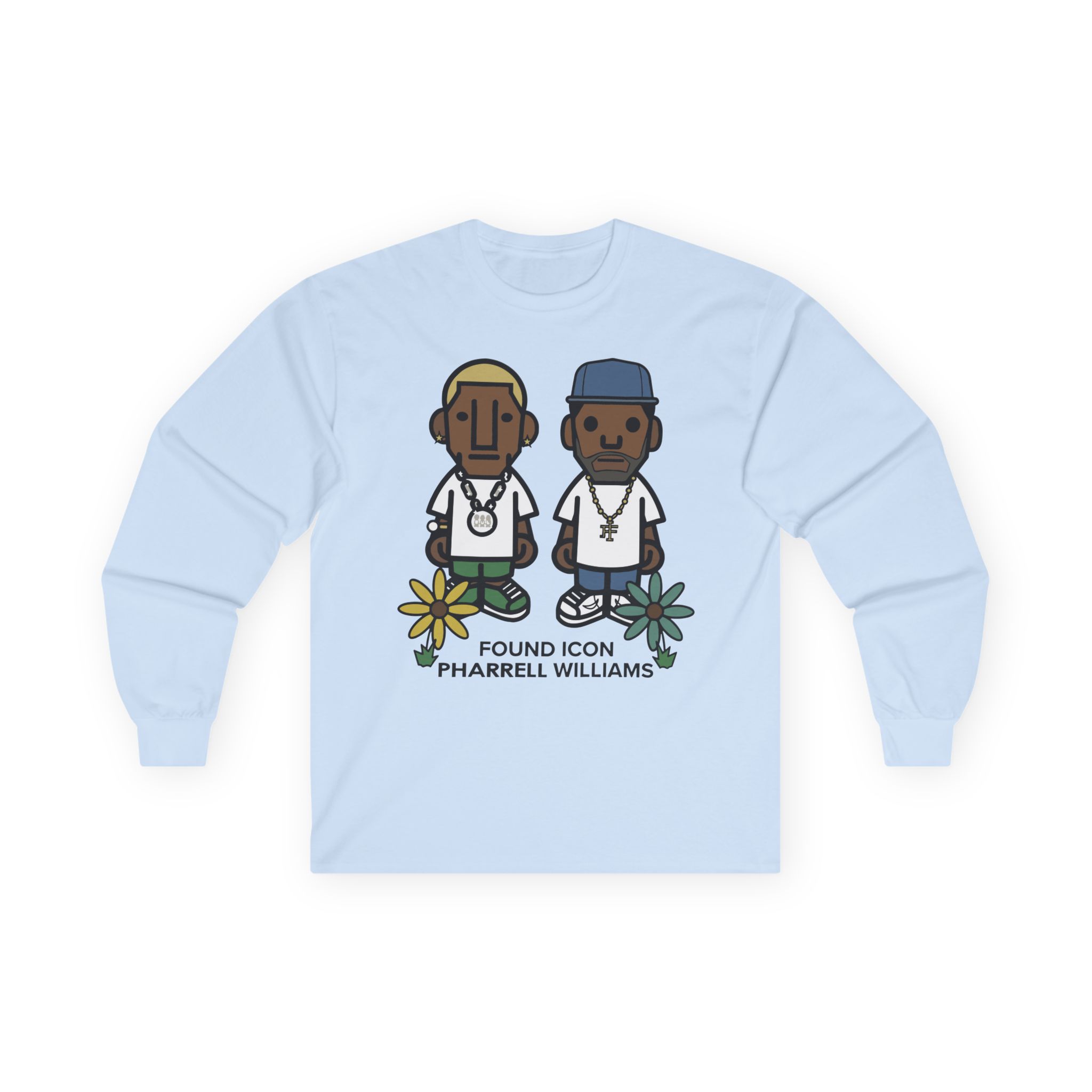 Pharrell Williams Found Icon Unisex Ultra Cotton Long Sleeve Tee