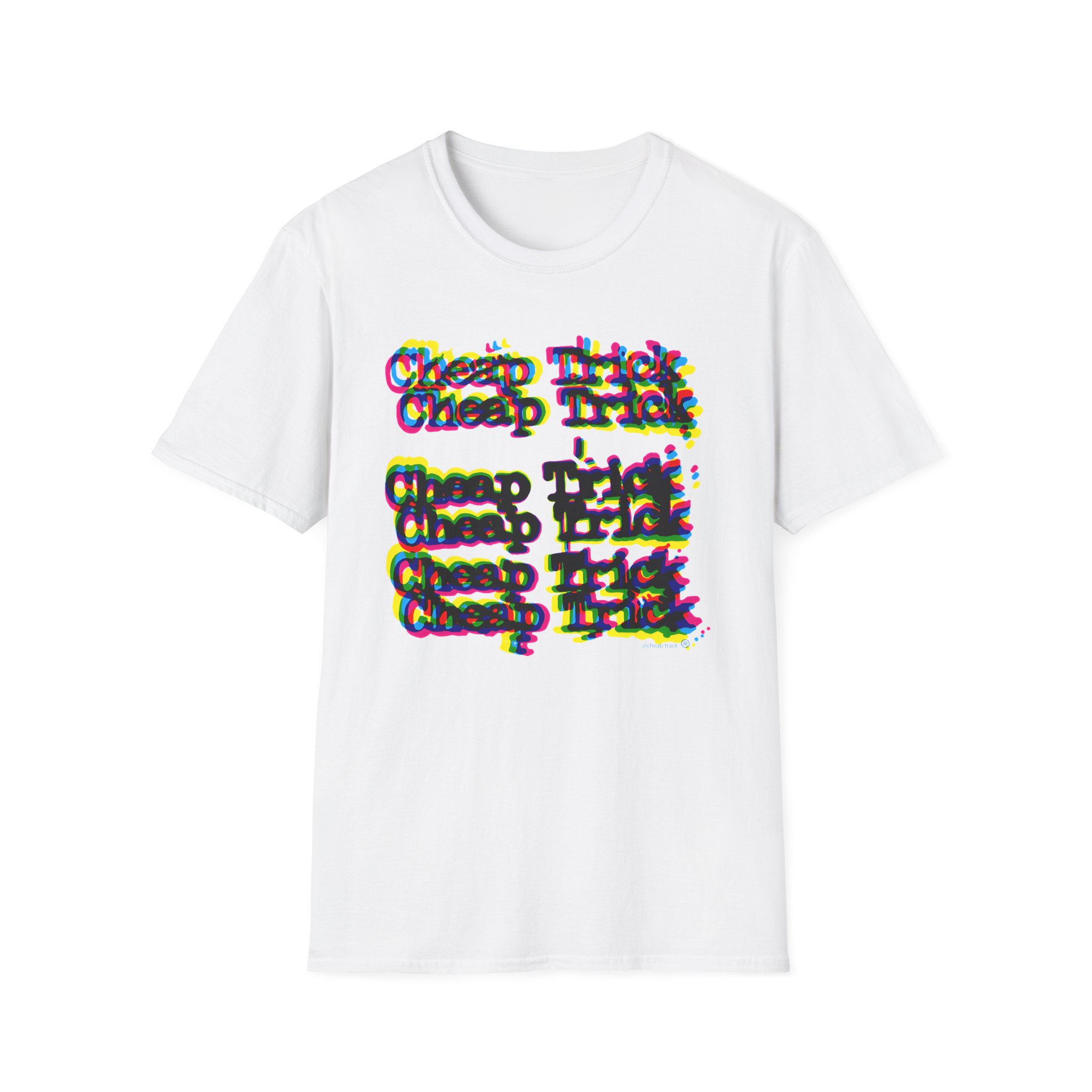 Cheap Trick 3d Logo Unisex Softstyle T-Shirt