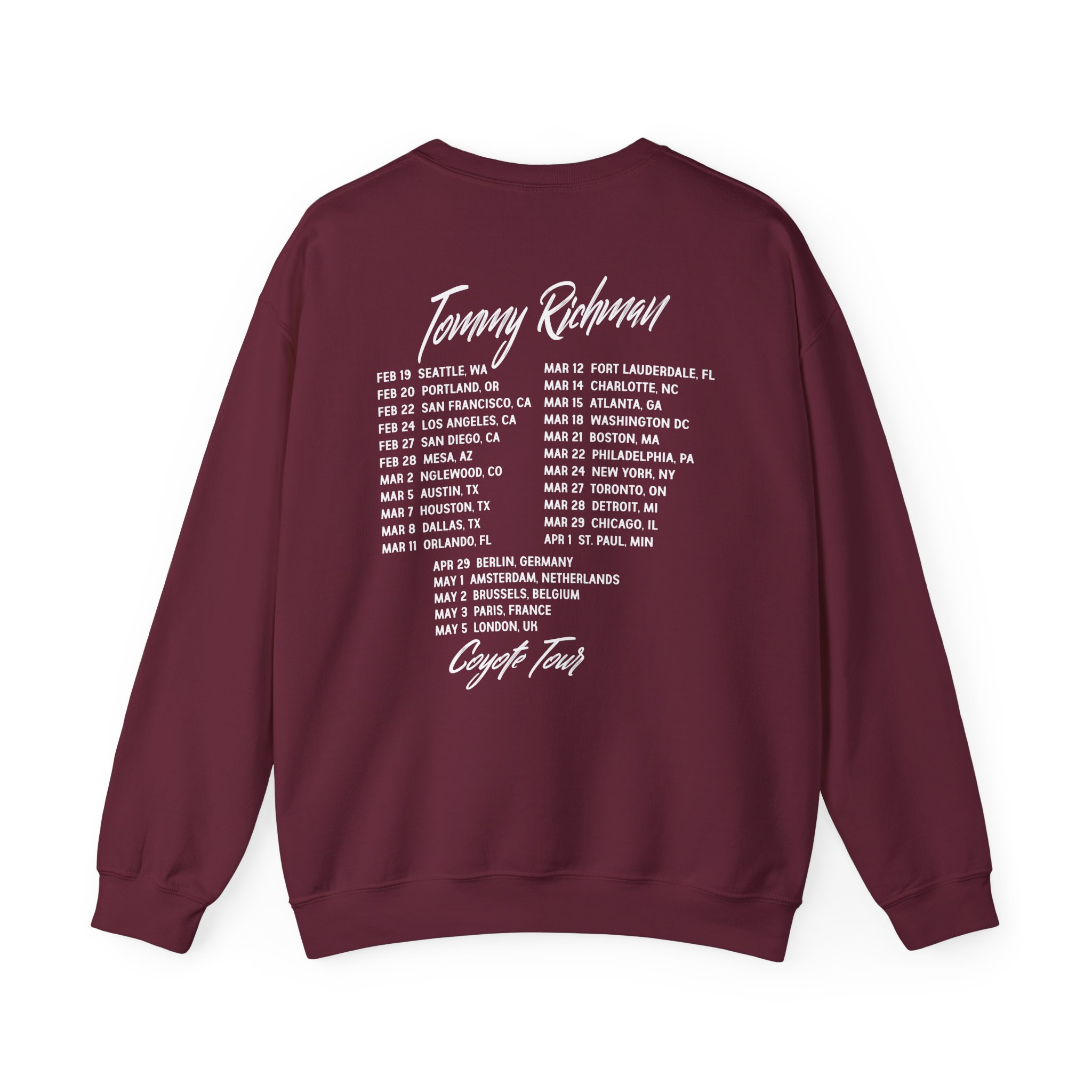 Tommy Richman Coyote Tour Unisex Heavy Blendâ„¢ Crewneck Sweatshirt