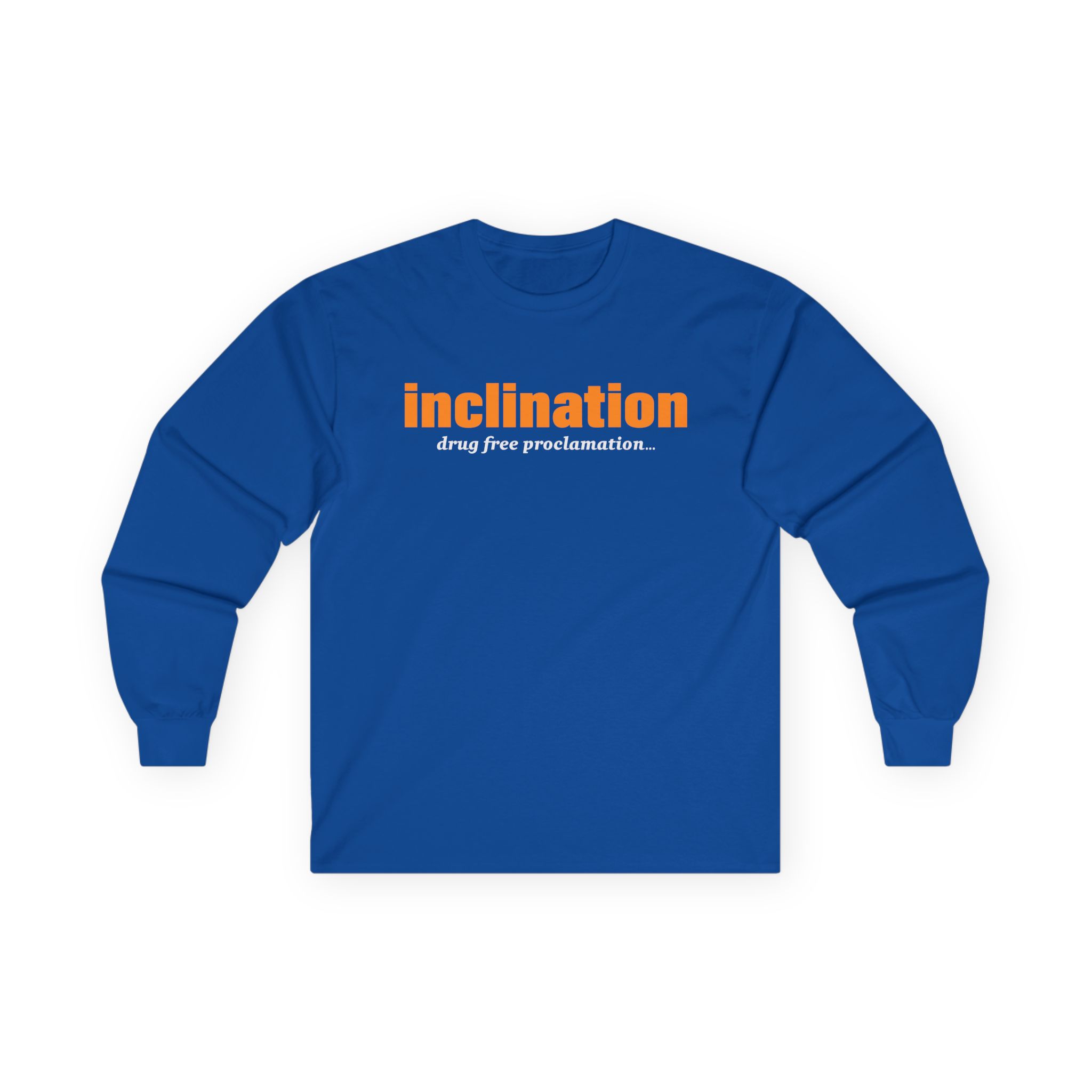 Inclination Drug Free Unisex Ultra Cotton Long Sleeve Tee