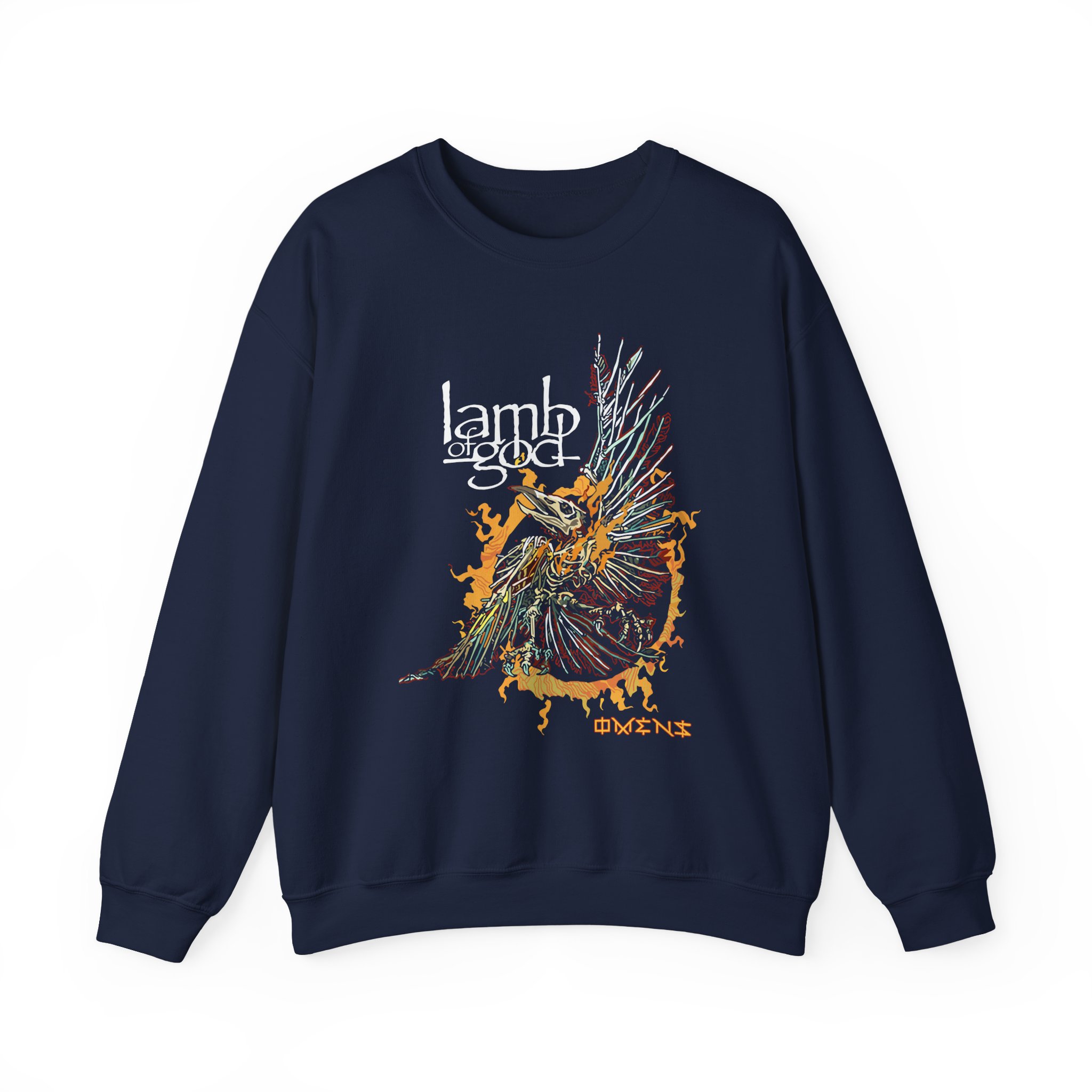 Lamb of God Omens Skeleton Eagle Unisex Heavy Blendâ„¢ Crewneck Sweatshirt
