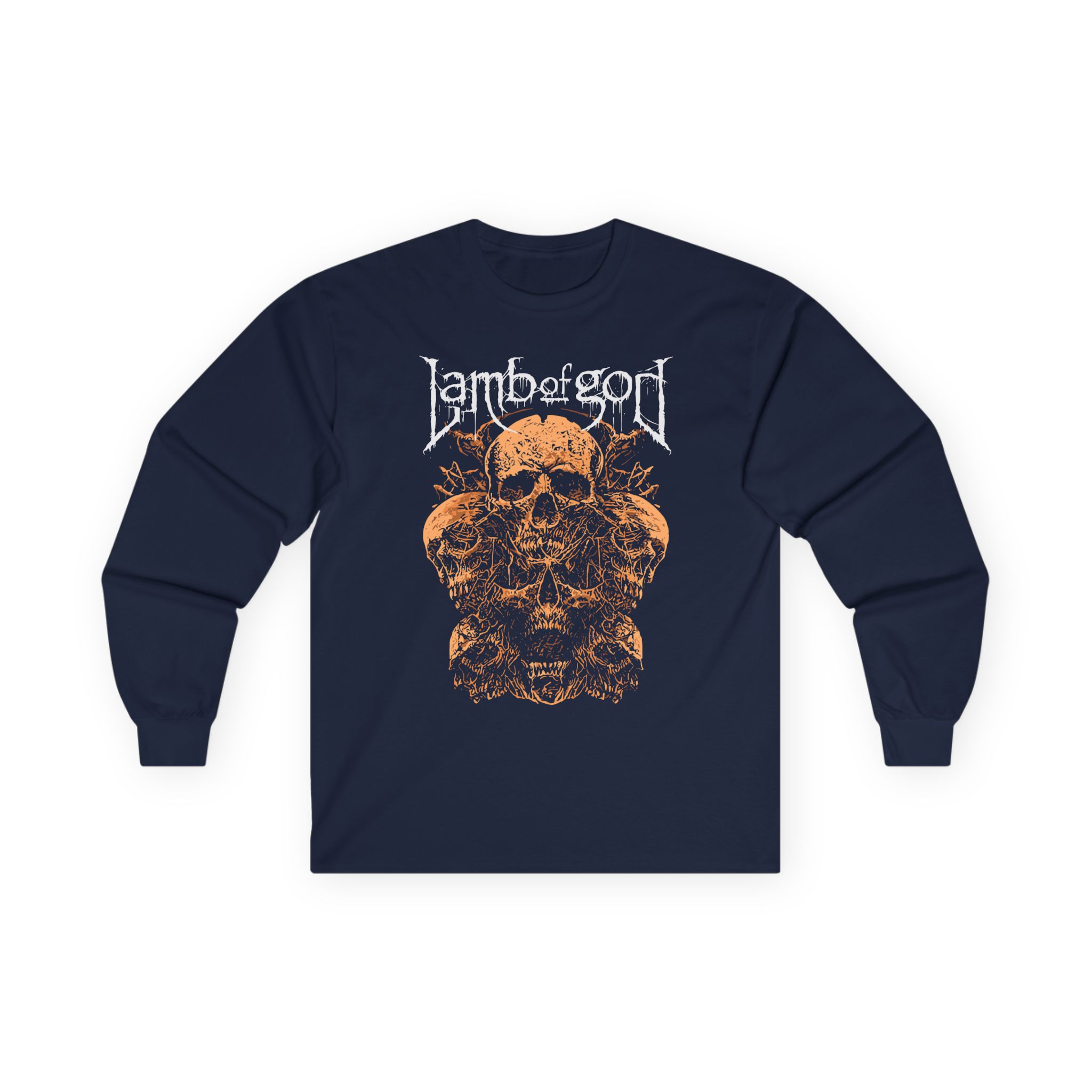 Lamb of God Rooted Skull Unisex Ultra Cotton Long Sleeve Tee
