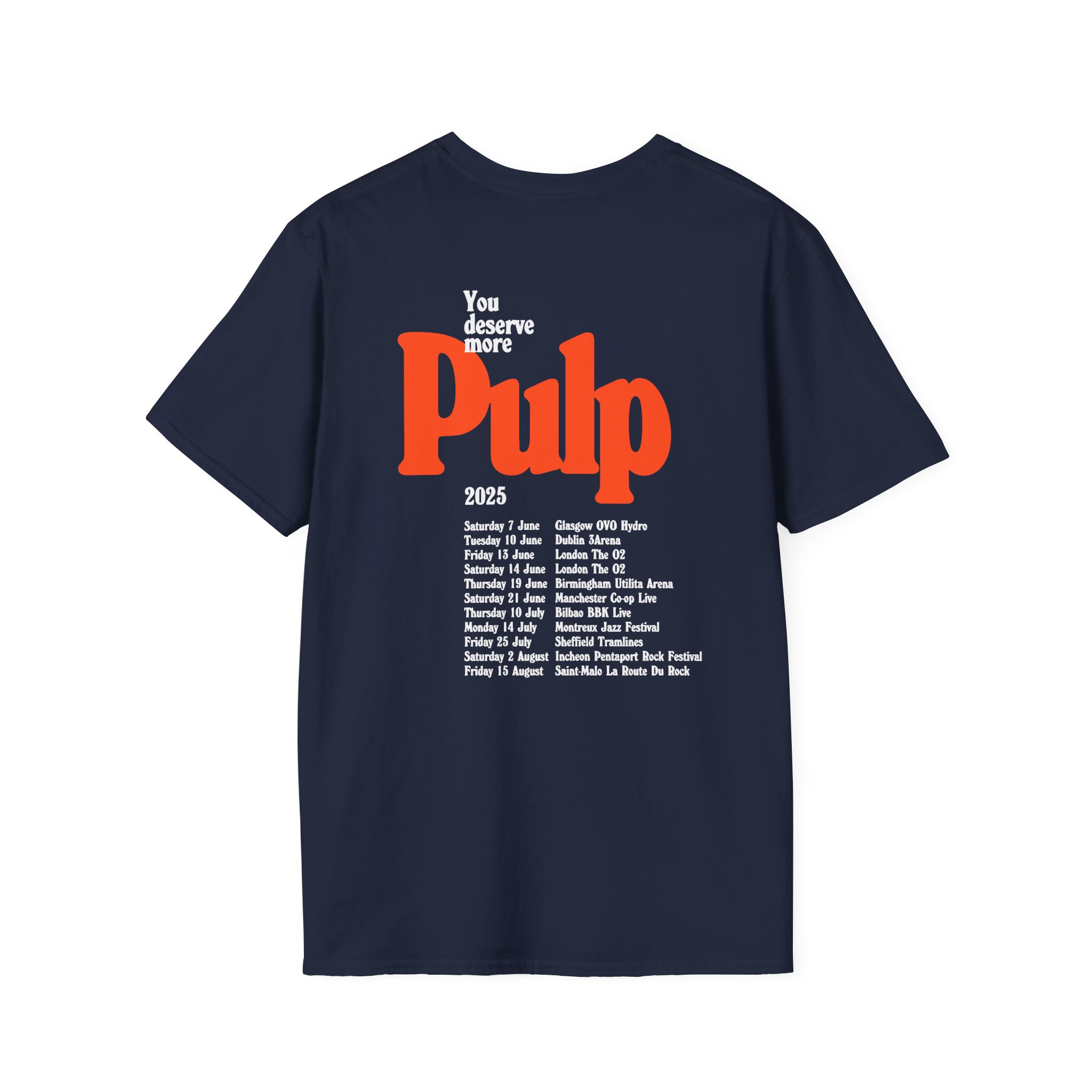 Pulp More 2025 Tour Unisex Softstyle T-Shirt