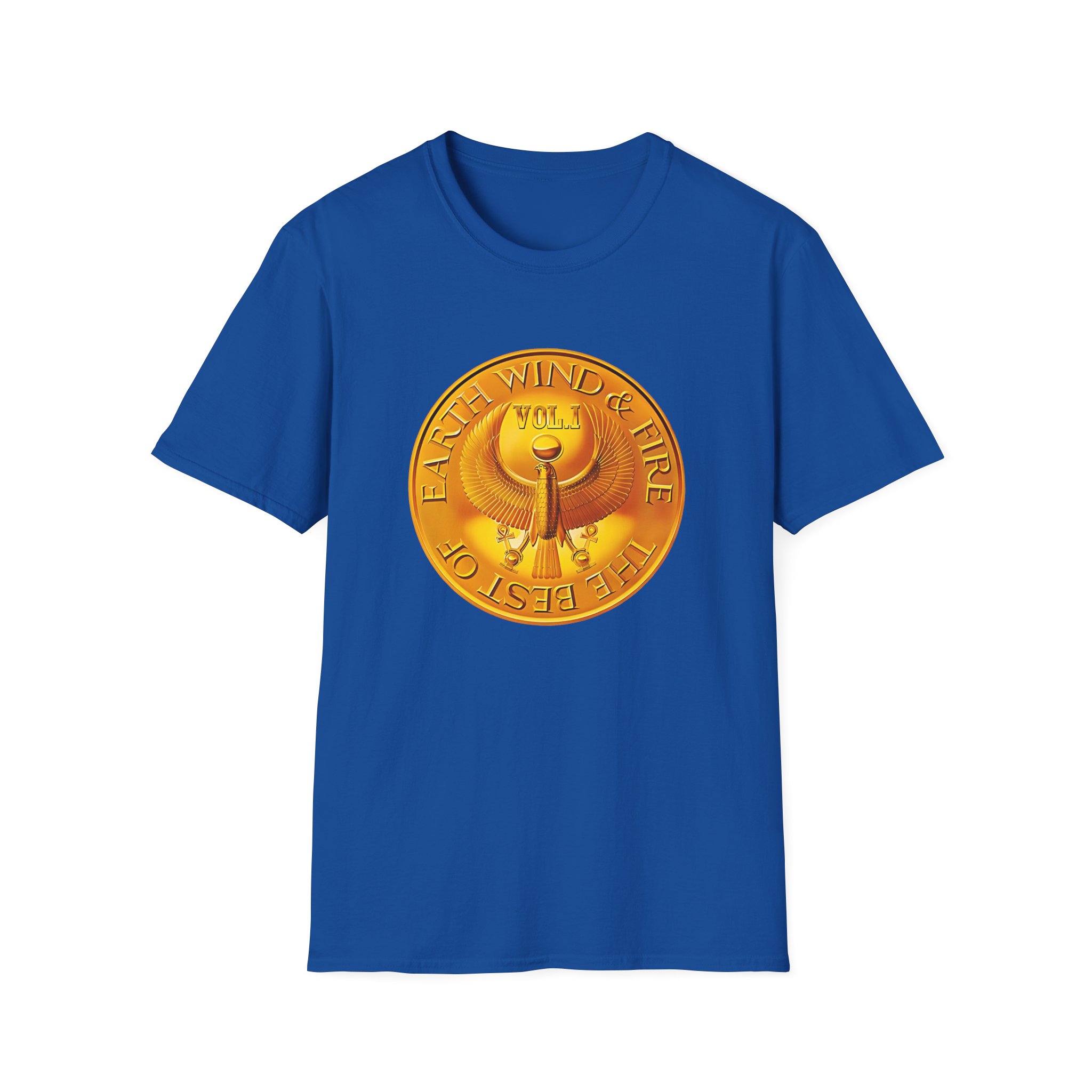 Earth Wind & Fire Medallion Teal Unisex Softstyle T-Shirt